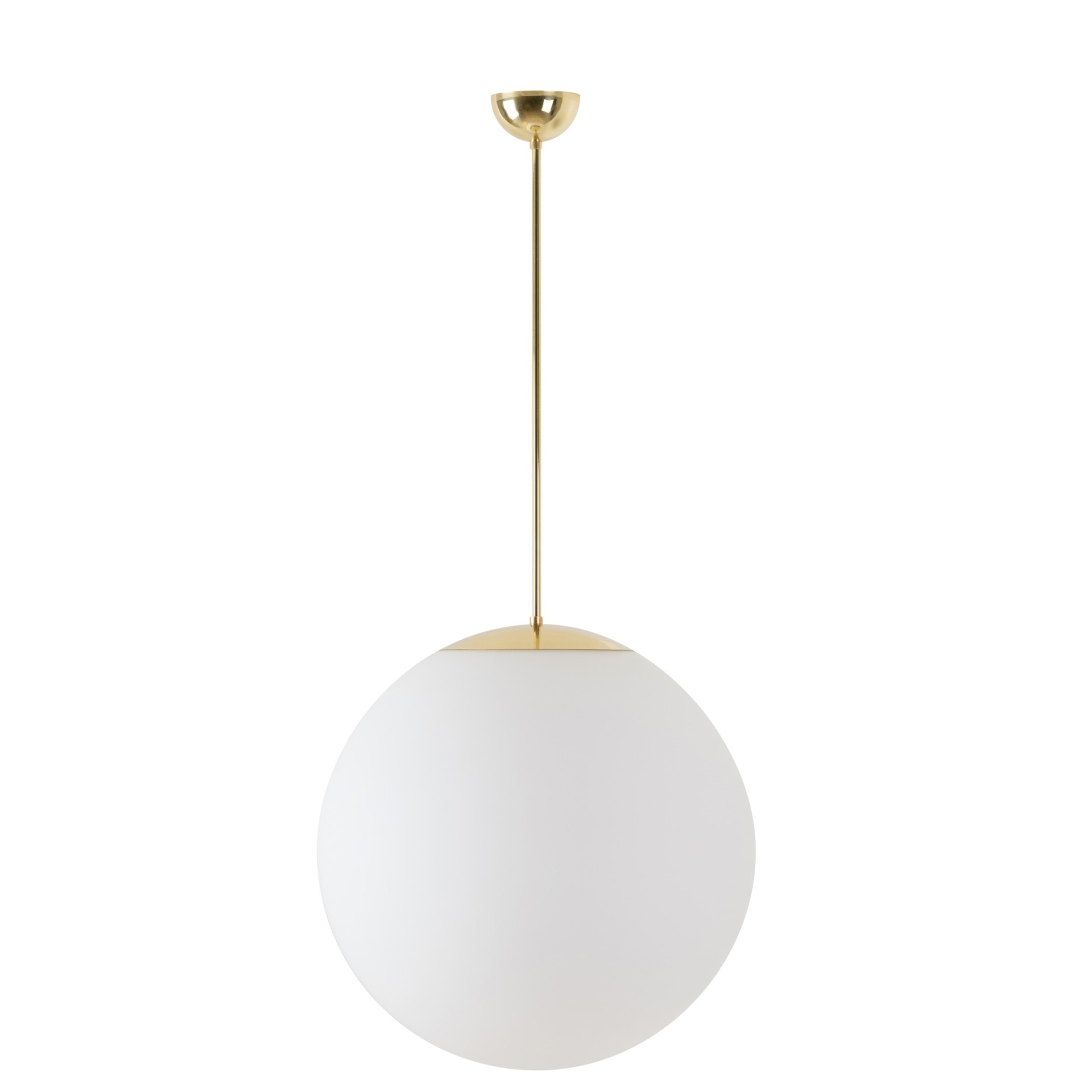 Levně OSMONT ADR60156 ADRIA P4 závěsné skleněné svítidlo mosaz leštěná / bílá IP40 3000 K 41W LED DALI