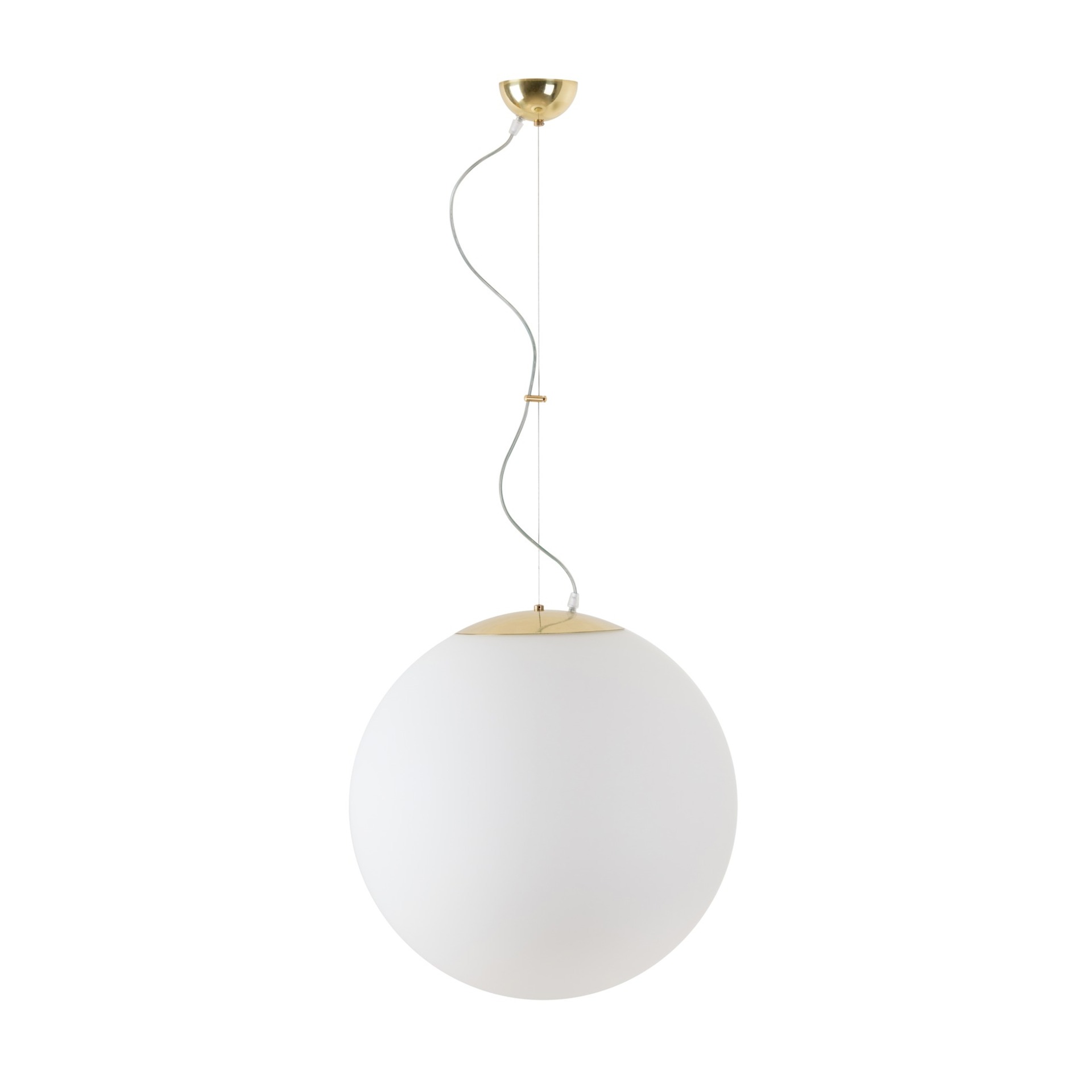 Levně OSMONT ADR60296 ADRIA L4 závěsné skleněné svítidlo mosaz leštěná / bílá IP40 3000 K 41W LED DALI
