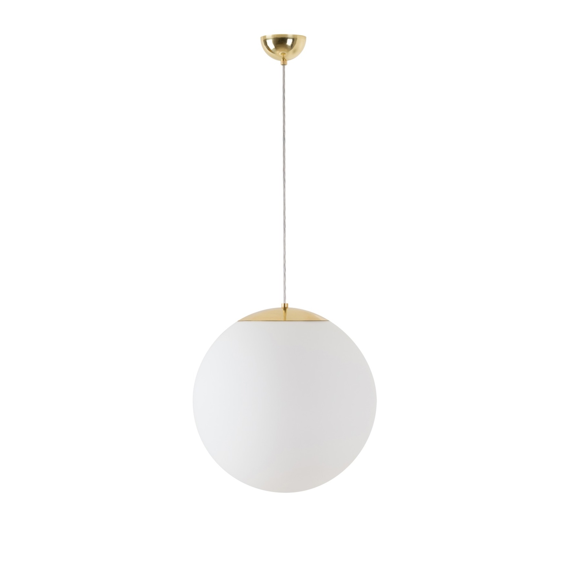Levně OSMONT ADR60346 ADRIA S3 závěsné skleněné svítidlo mosaz leštěná / bílá IP40 3000 K 27W LED DALI