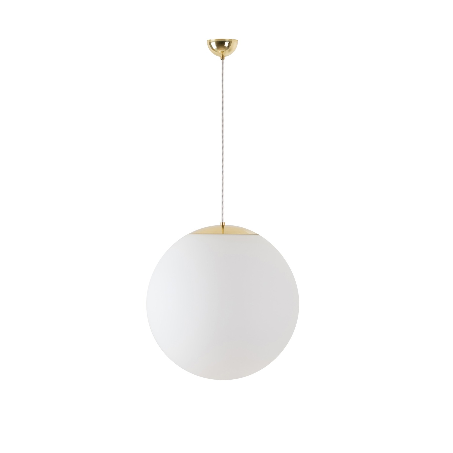 Levně OSMONT ADR60358 ADRIA S4 závěsné skleněné svítidlo mosaz leštěná / bílá IP40 3000 K 41W LED DALI