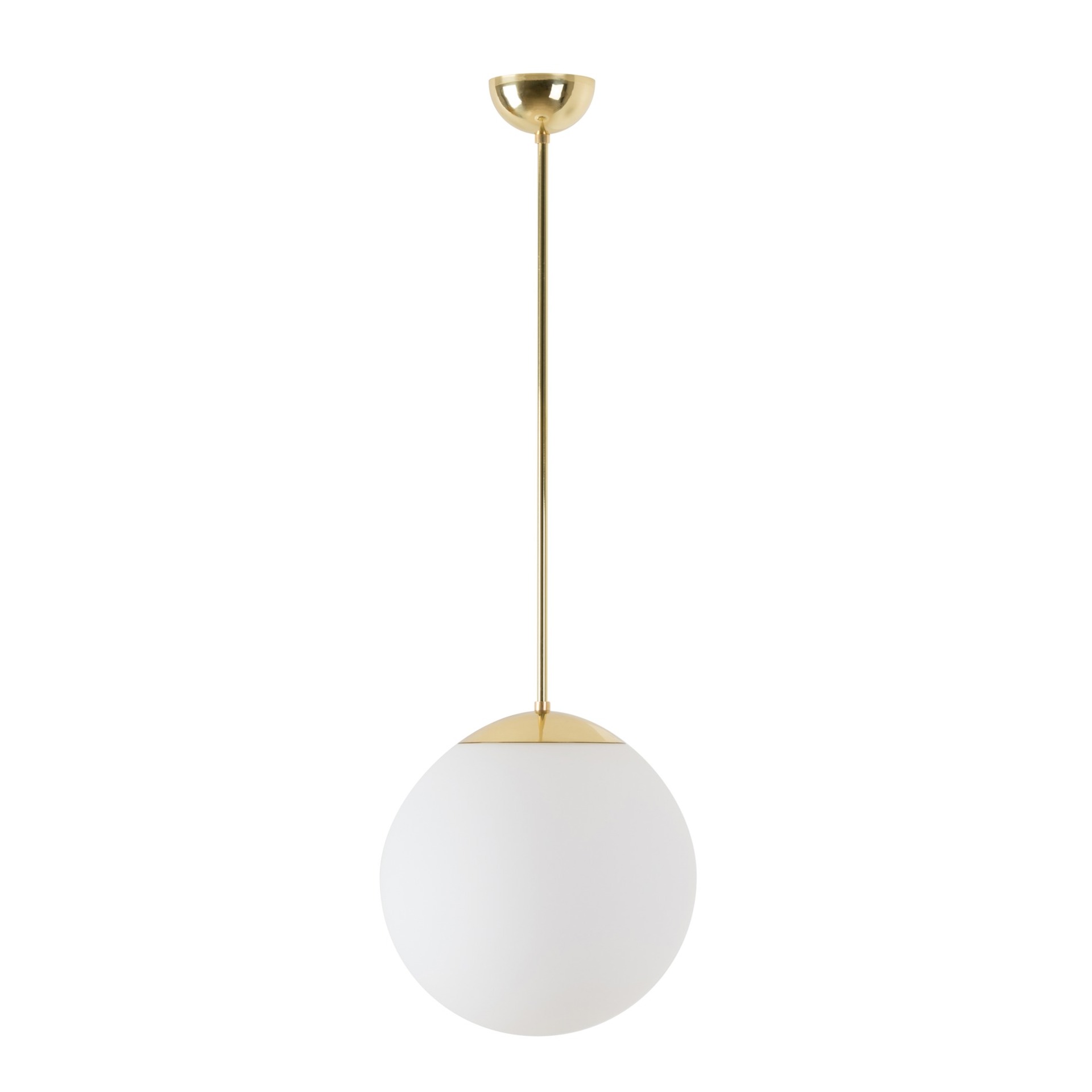Levně OSMONT ADR60551 ADRIA P2 závěsné skleněné svítidlo mosaz leštěná / bílá IP40 4000 K 20W LED DALI