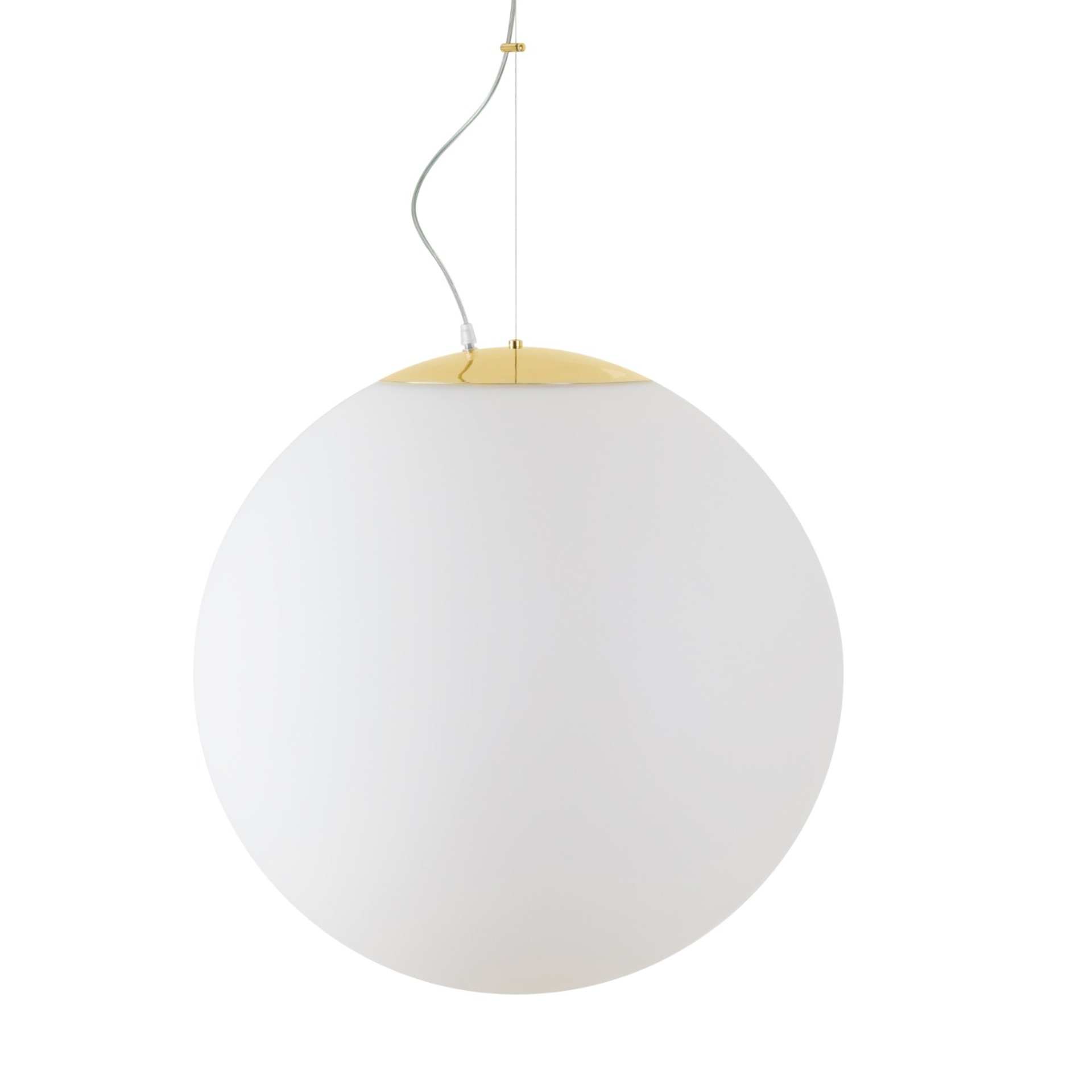 Levně OSMONT ADR62200 ADRIA L5 HP závěsné skleněné svítidlo mosaz leštěná / bílá IP40 3000 K 65W LED DALI