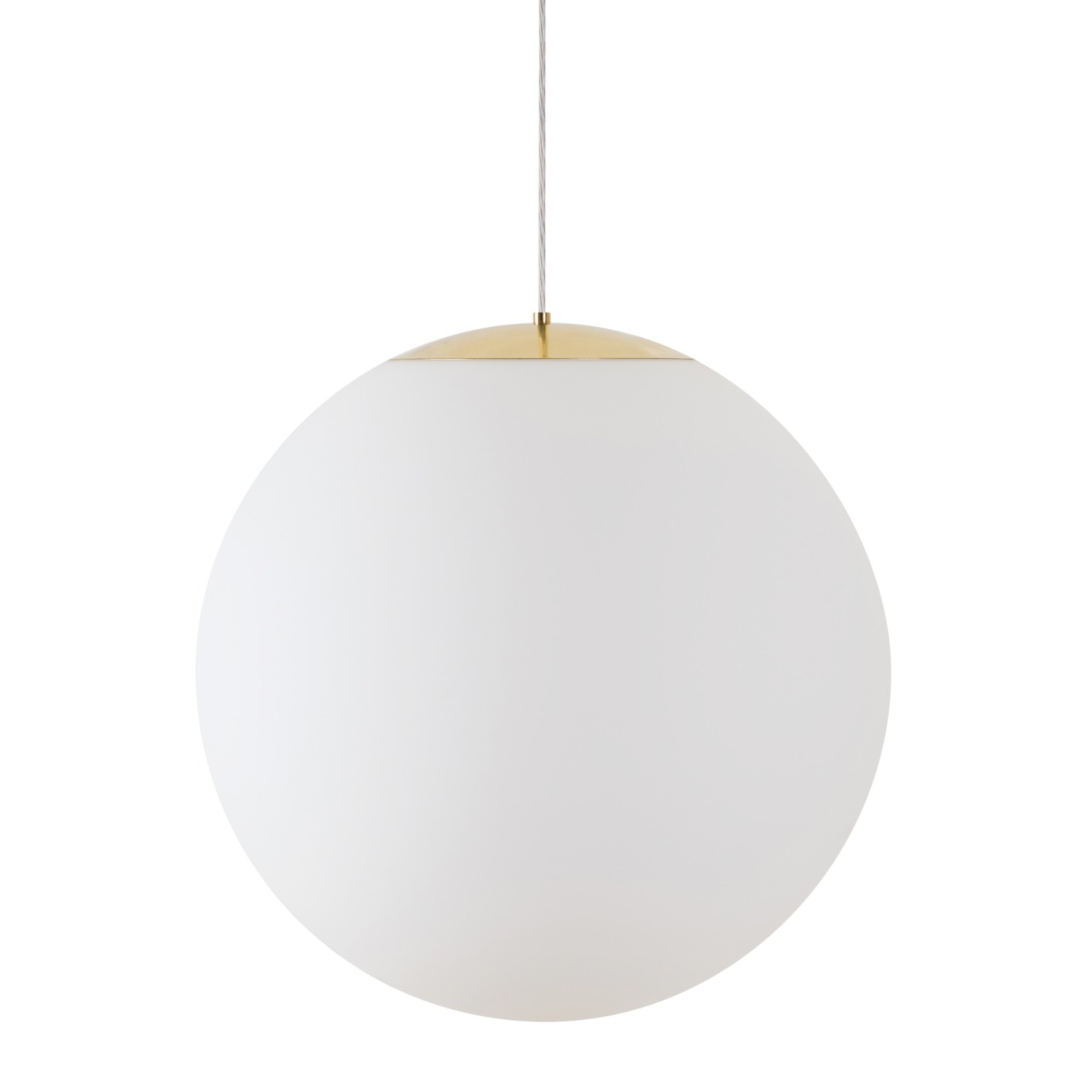 Levně OSMONT ADR62235 ADRIA S5 HP závěsné skleněné svítidlo mosaz leštěná / bílá IP40 3000 K 65W LED DALI