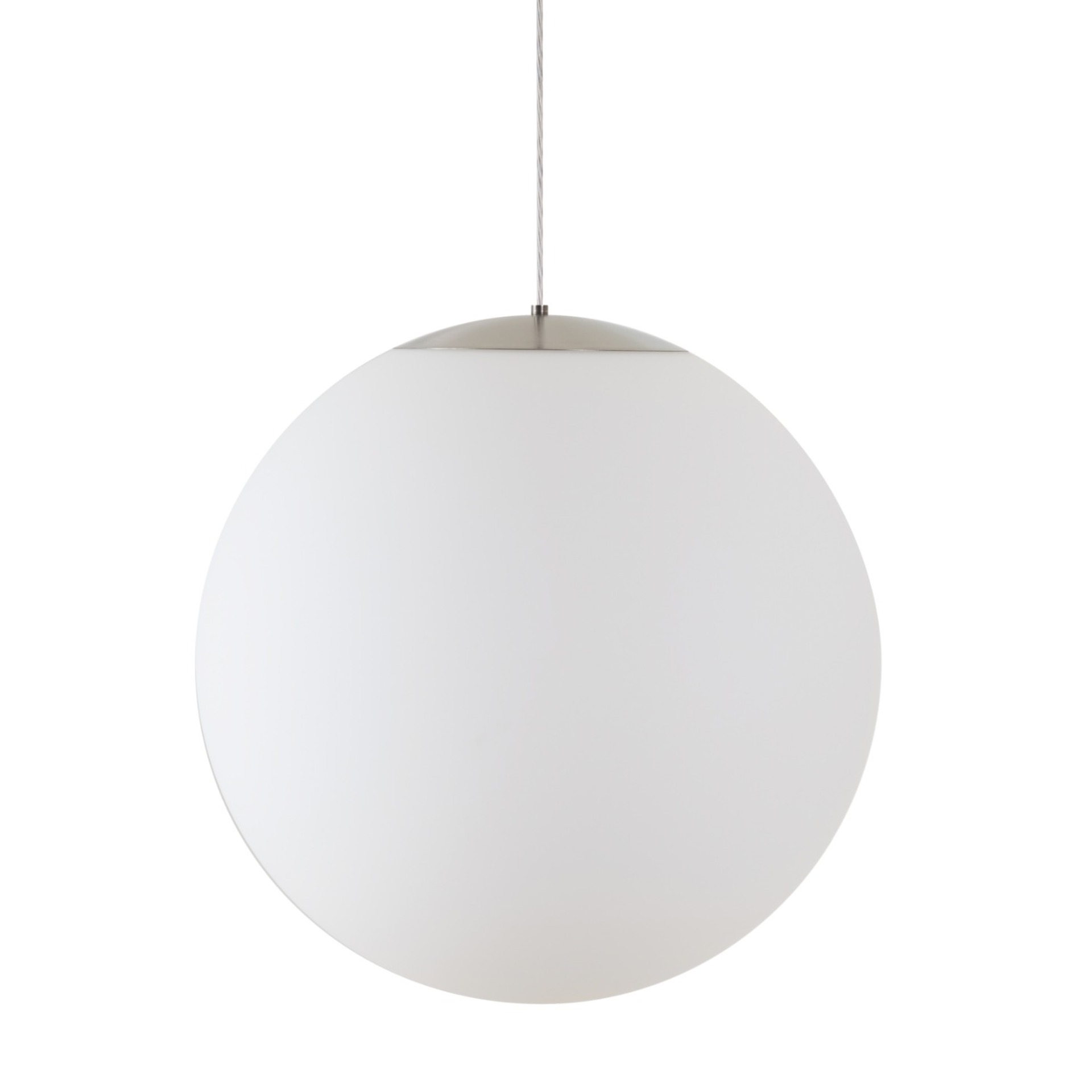 Levně OSMONT ADR62239 ADRIA S5 HP závěsné skleněné svítidlo nerez broušená / bílá IP40 3000 K 65W LED DALI