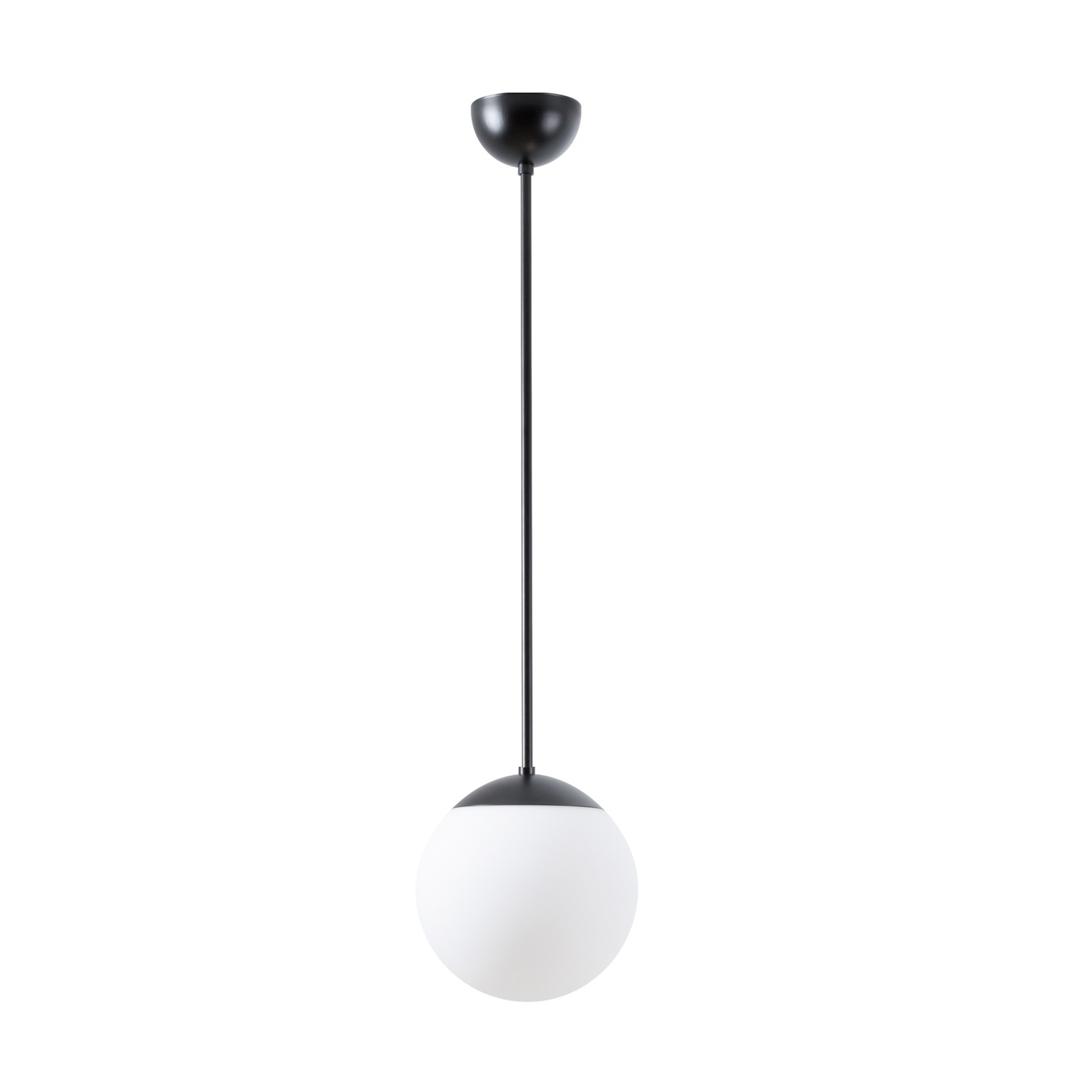Levně OSMONT ADR70447 ADRIA P1 závěsné skleněné svítidlo černá / bílá IP40 3000 K 9W LED DALI