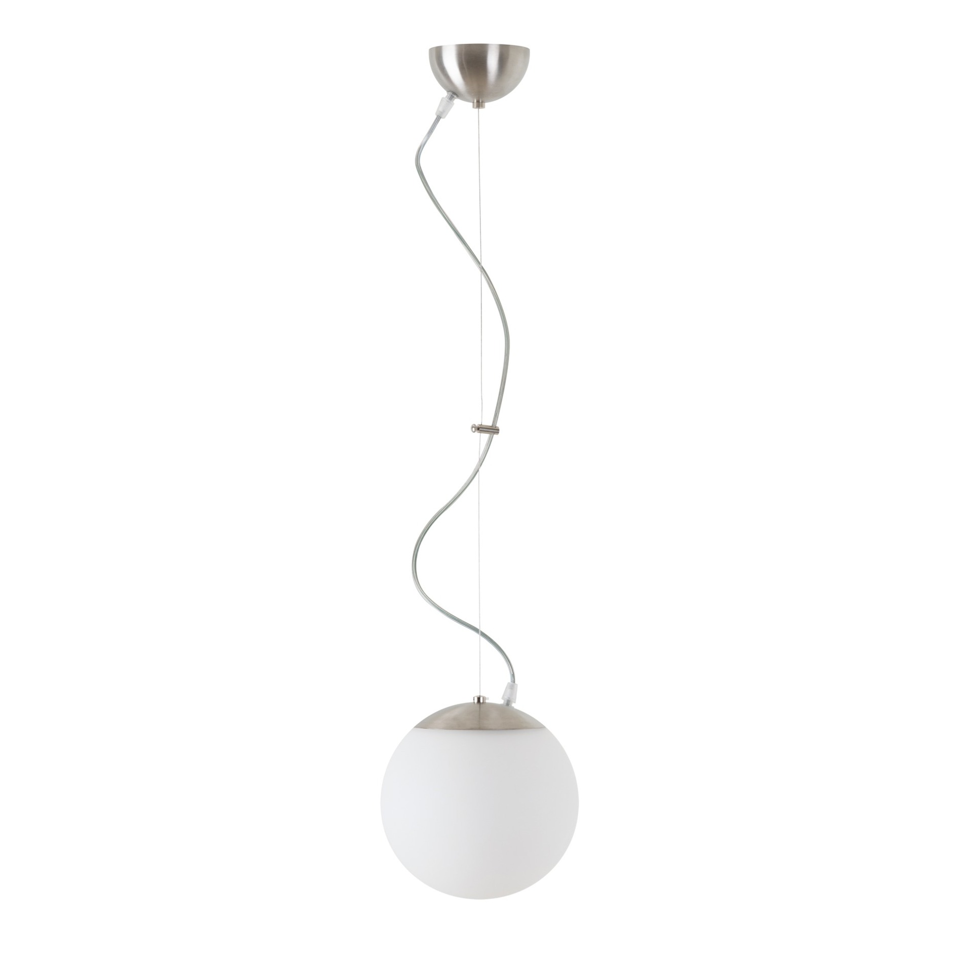 Levně OSMONT ADR70473 ADRIA L1 závěsné skleněné svítidlo nerez broušená / bílá IP40 3000 K 9W LED DALI