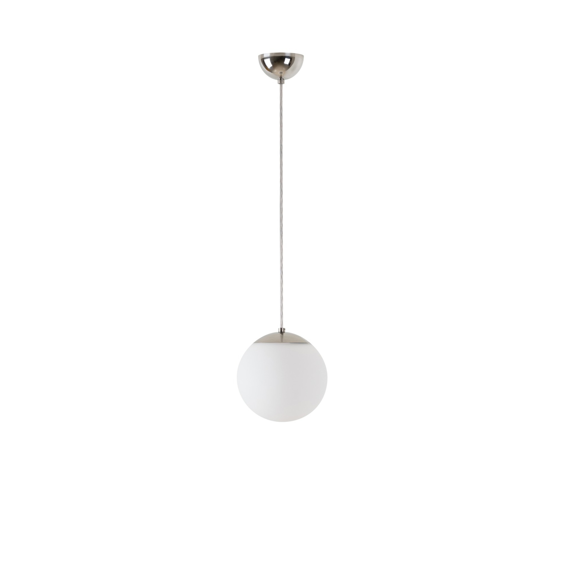Levně OSMONT ADR70479 ADRIA S1 závěsné skleněné svítidlo nerez leštěná / bílá IP40 3000 K 9W LED DALI