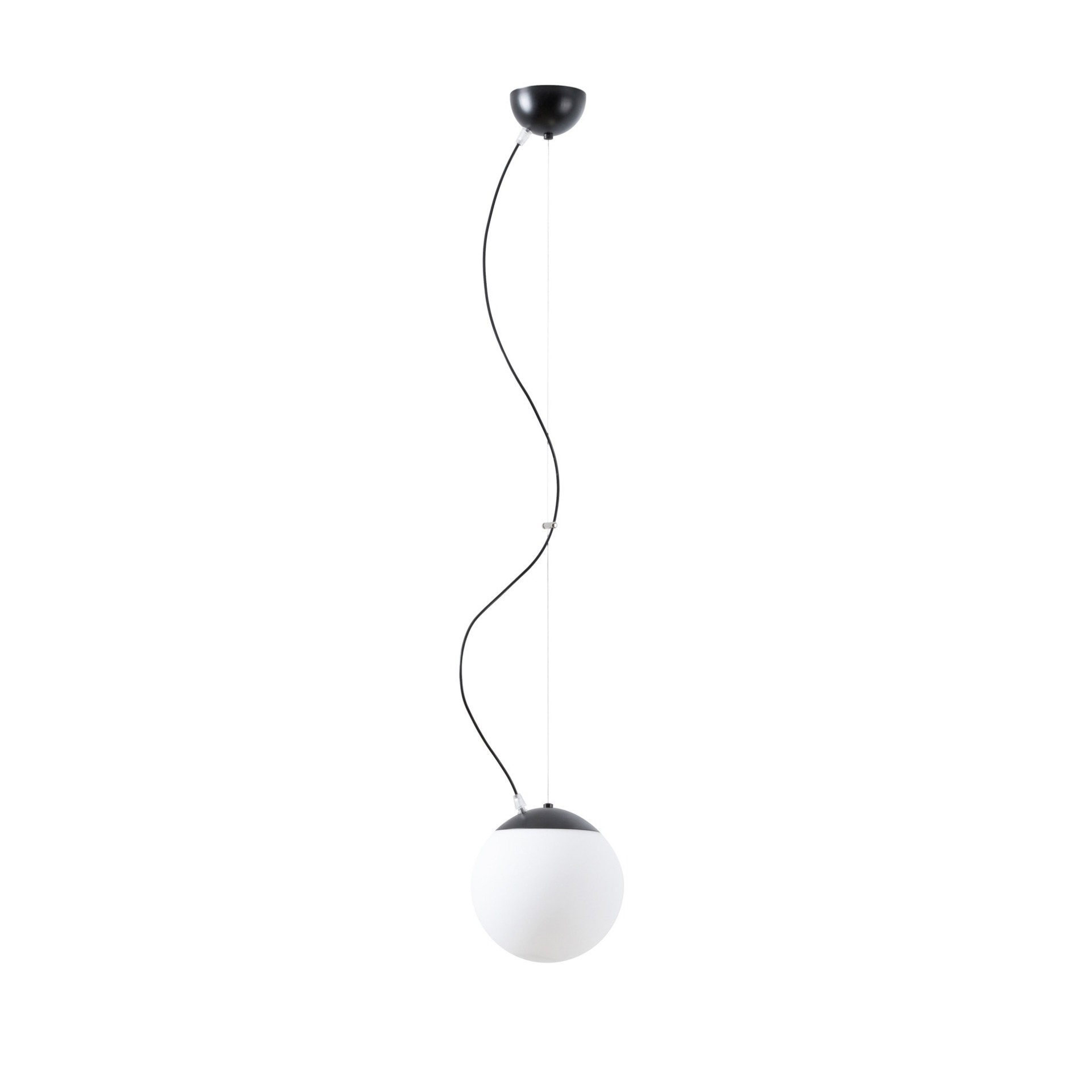Levně OSMONT ADR70967 ADRIA L1 závěsné skleněné svítidlo černá / bílá IP40 4000 K 9W LED DALI