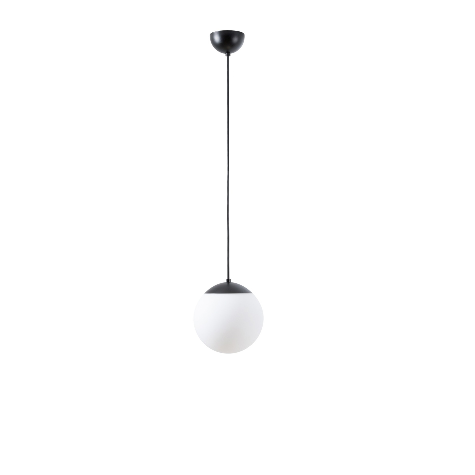Levně OSMONT ADR70977 ADRIA S1 závěsné skleněné svítidlo černá / bílá IP40 4000 K 9W LED DALI