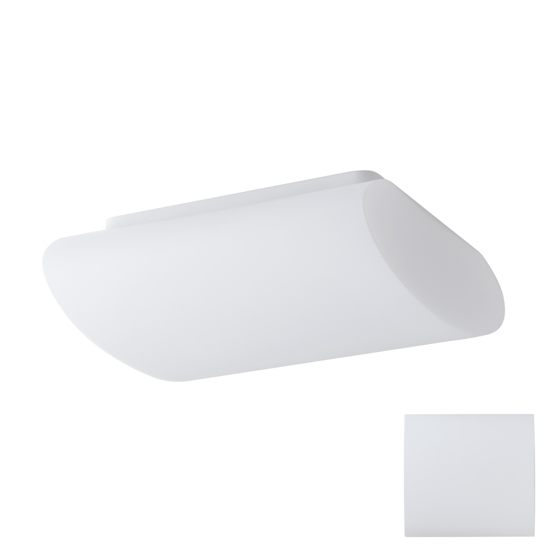 Levně OSMONT ALT59317 ALTAIR 1S stropní/nástěnné skleněné svítidlo bílá IP41 3000 K 20W LED DALI