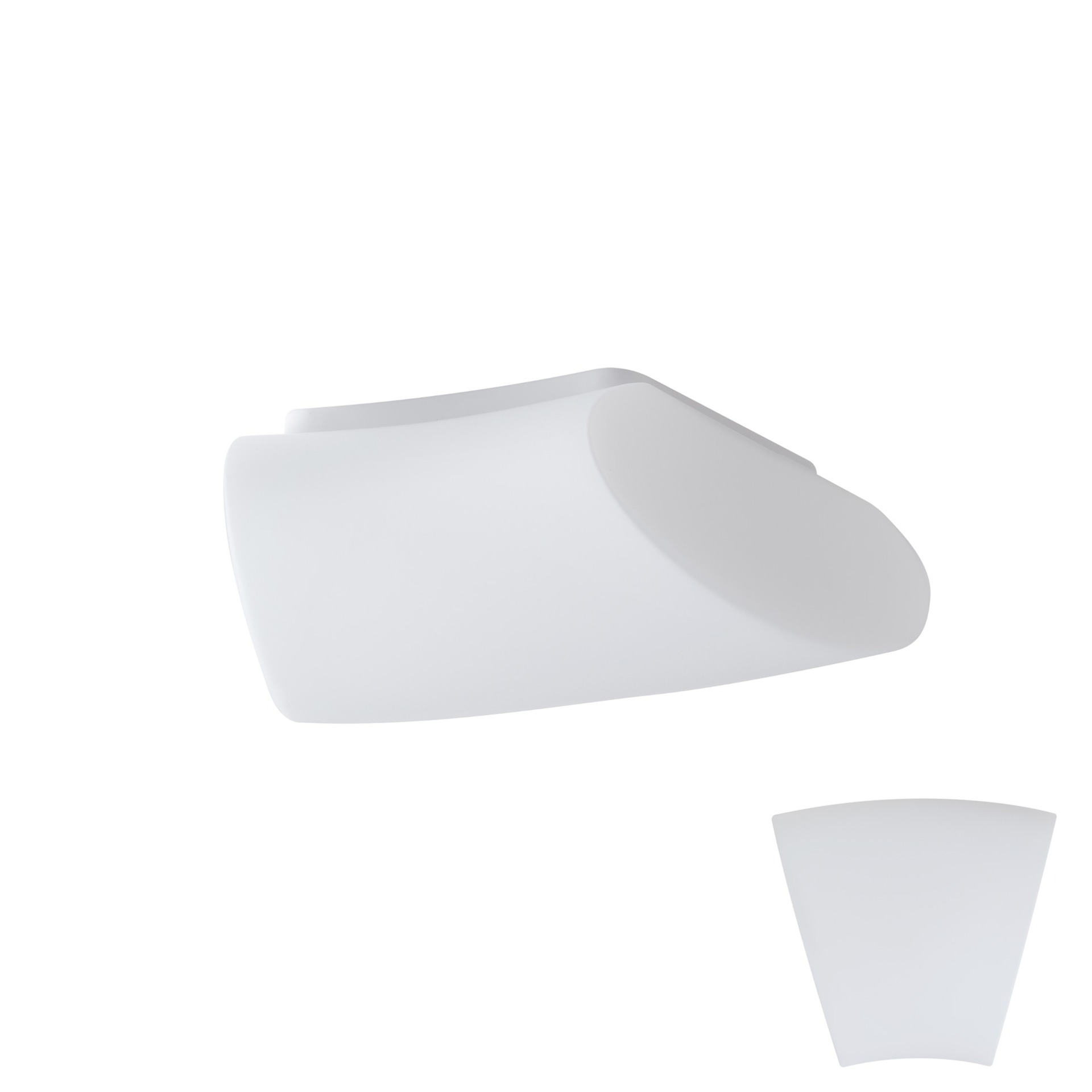 Levně OSMONT ALT59319 ALTAIR 2S stropní/nástěnné skleněné svítidlo bílá IP41 3000 K 20W LED DALI