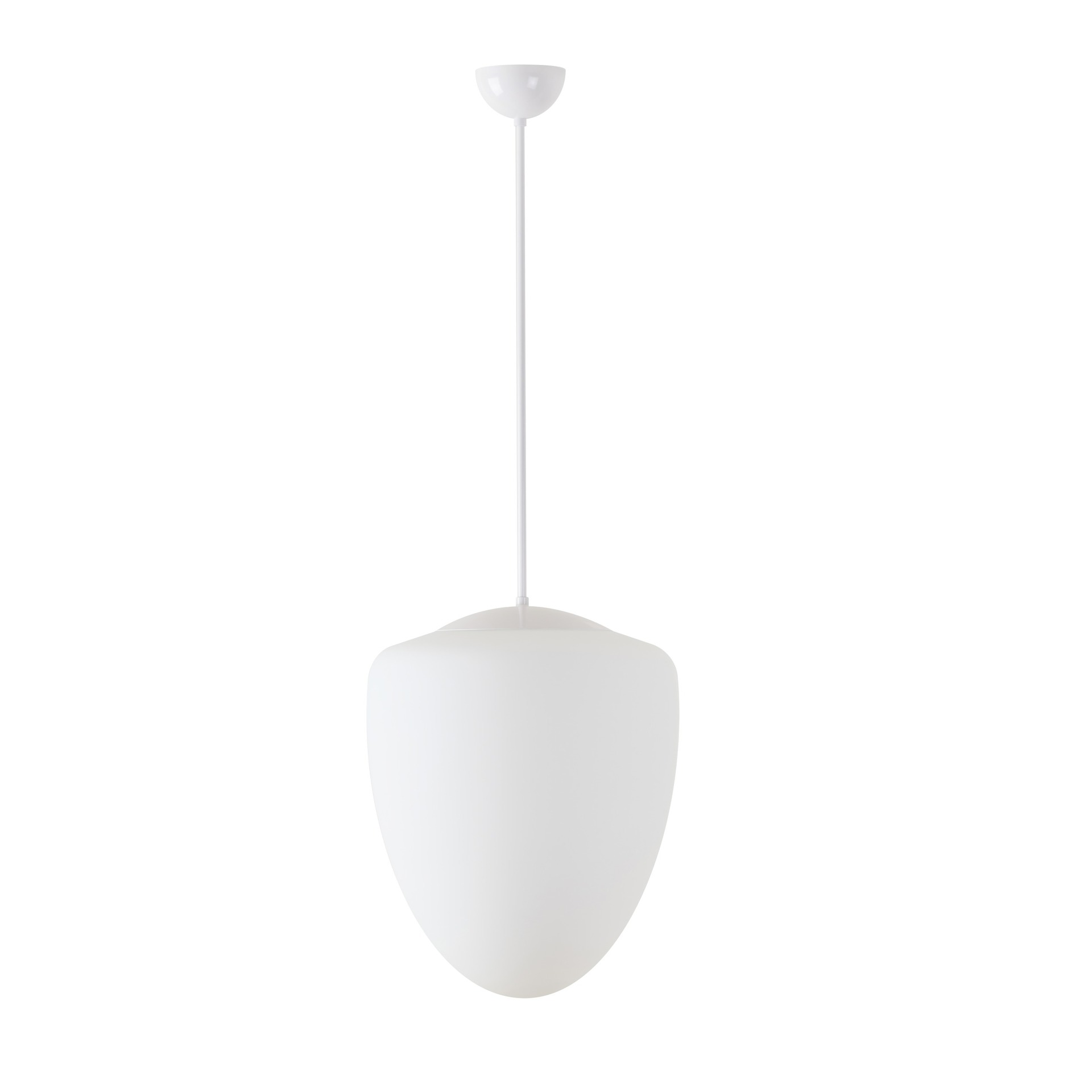 Levně OSMONT AST42230 ASTRA P závěsné skleněné svítidlo bílá IP40 150W E27