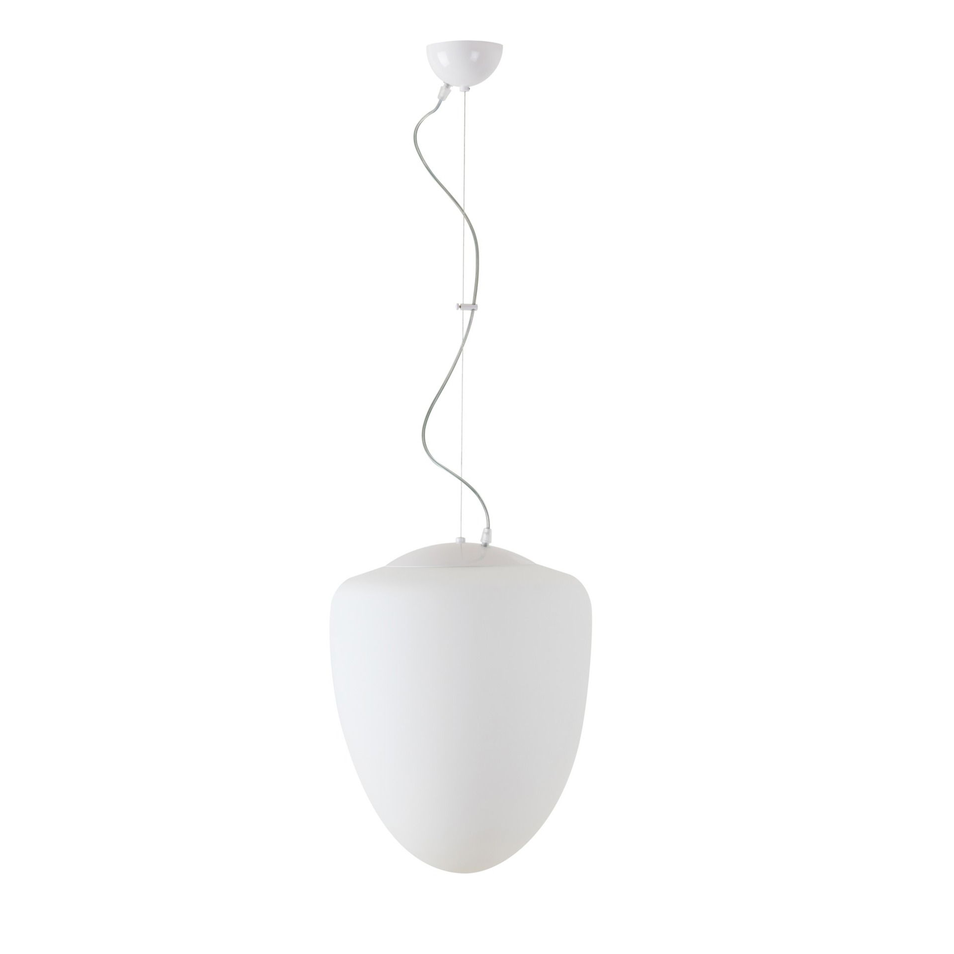 Levně OSMONT AST45530 ASTRA L závěsné skleněné svítidlo bílá IP40 150W E27
