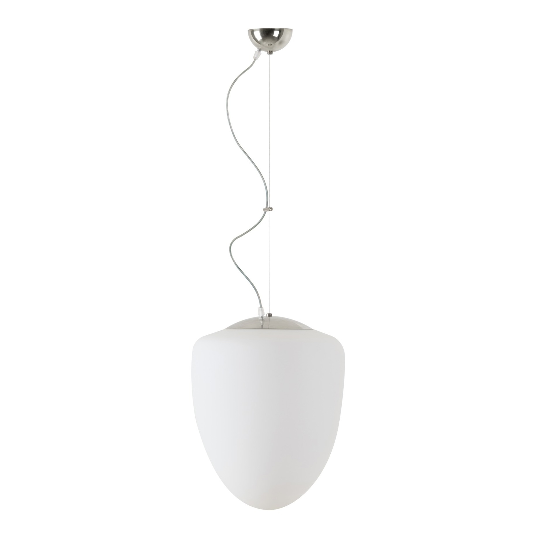 Levně OSMONT AST60430 ASTRA L závěsné skleněné svítidlo nerez leštěná / bílá IP40 3000 K 27W LED DALI