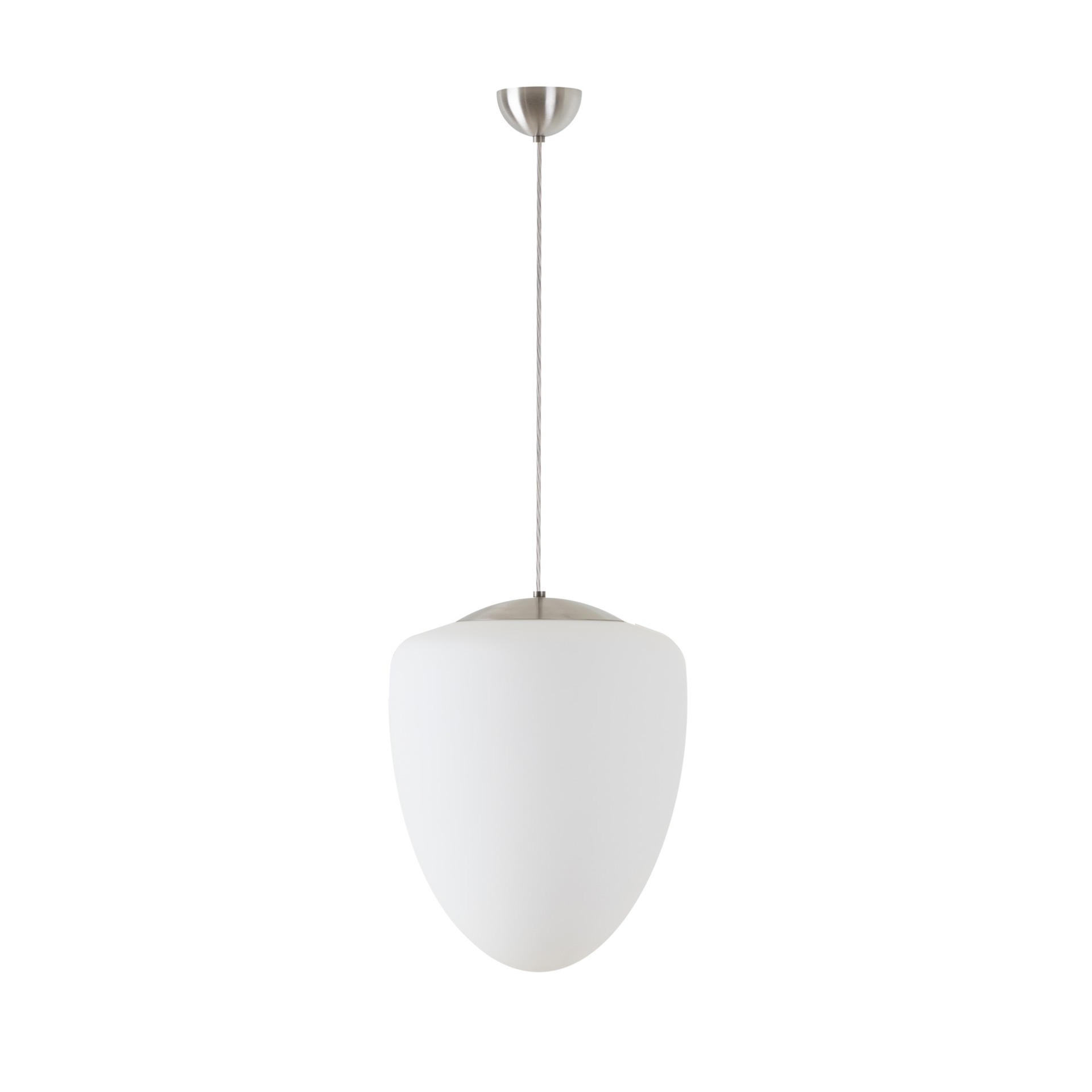 Levně OSMONT AST60443 ASTRA S závěsné skleněné svítidlo nerez broušená / bílá IP40 3000 K 27W LED DALI