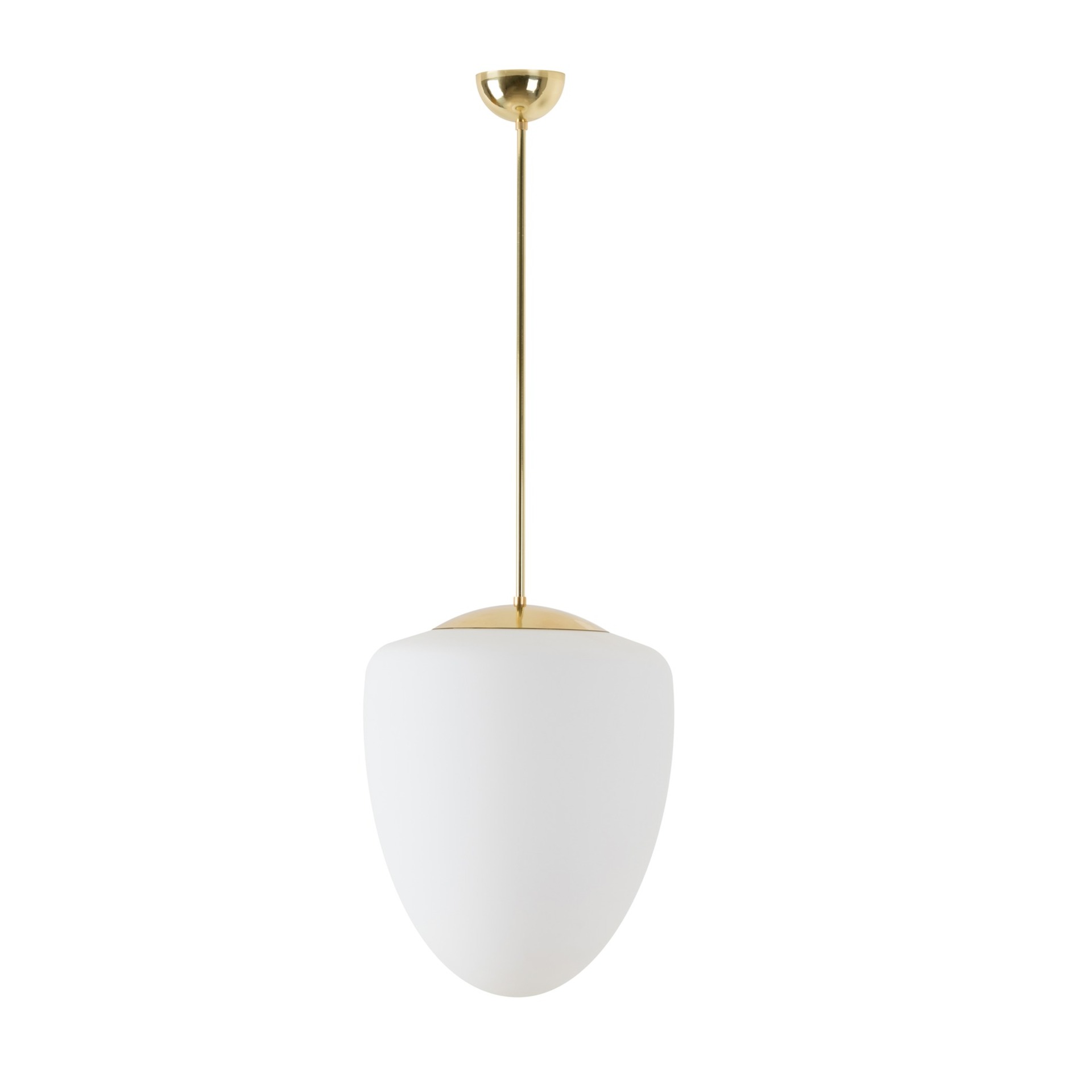 Levně OSMONT AST60898 ASTRA P závěsné skleněné svítidlo mosaz leštěná / bílá IP40 4000 K 27W LED DALI