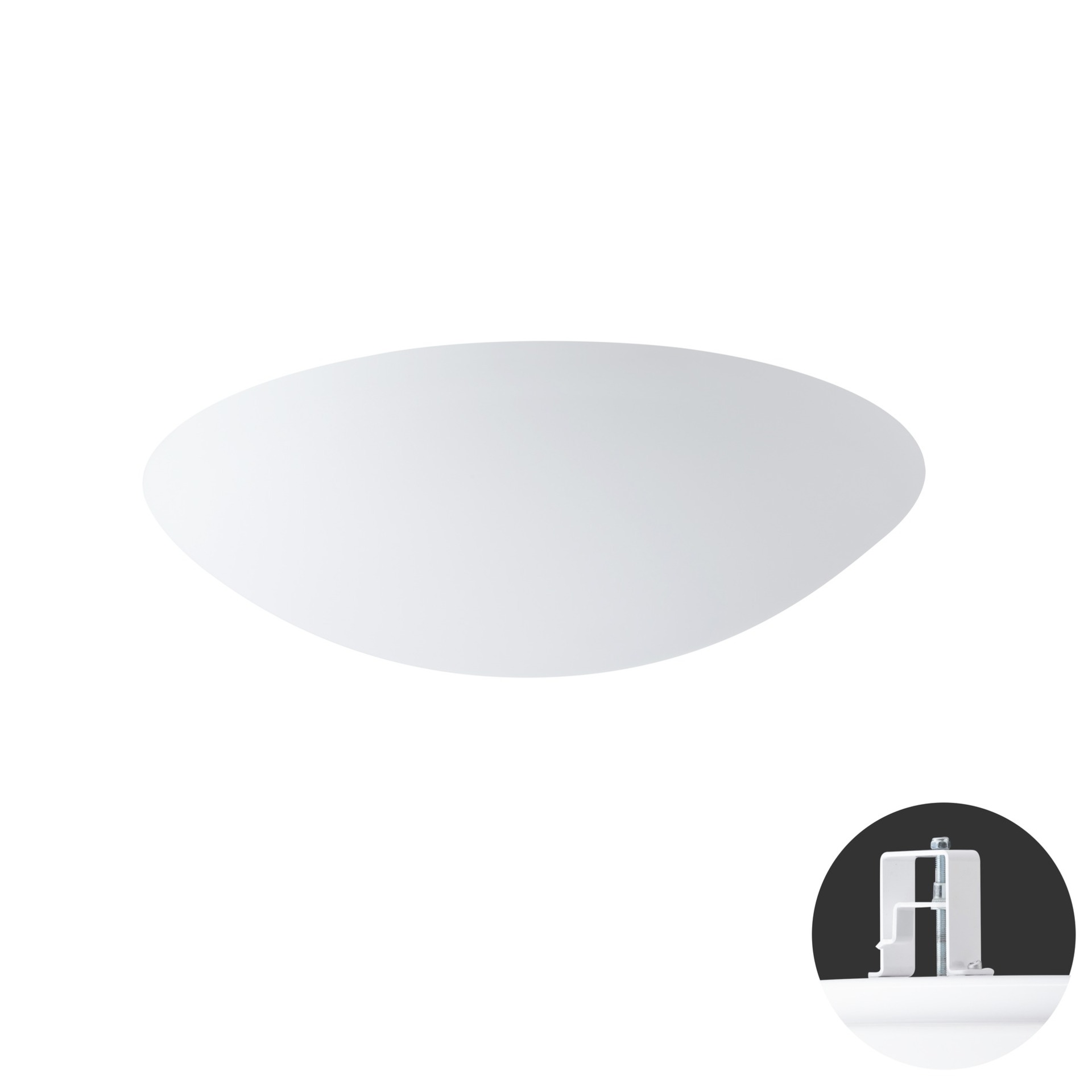 Levně OSMONT AUR63093 AURA V5 stropní/nástěnné skleněné polovestavné svítidlo bílá IP44 2700-6500 K 32W LED