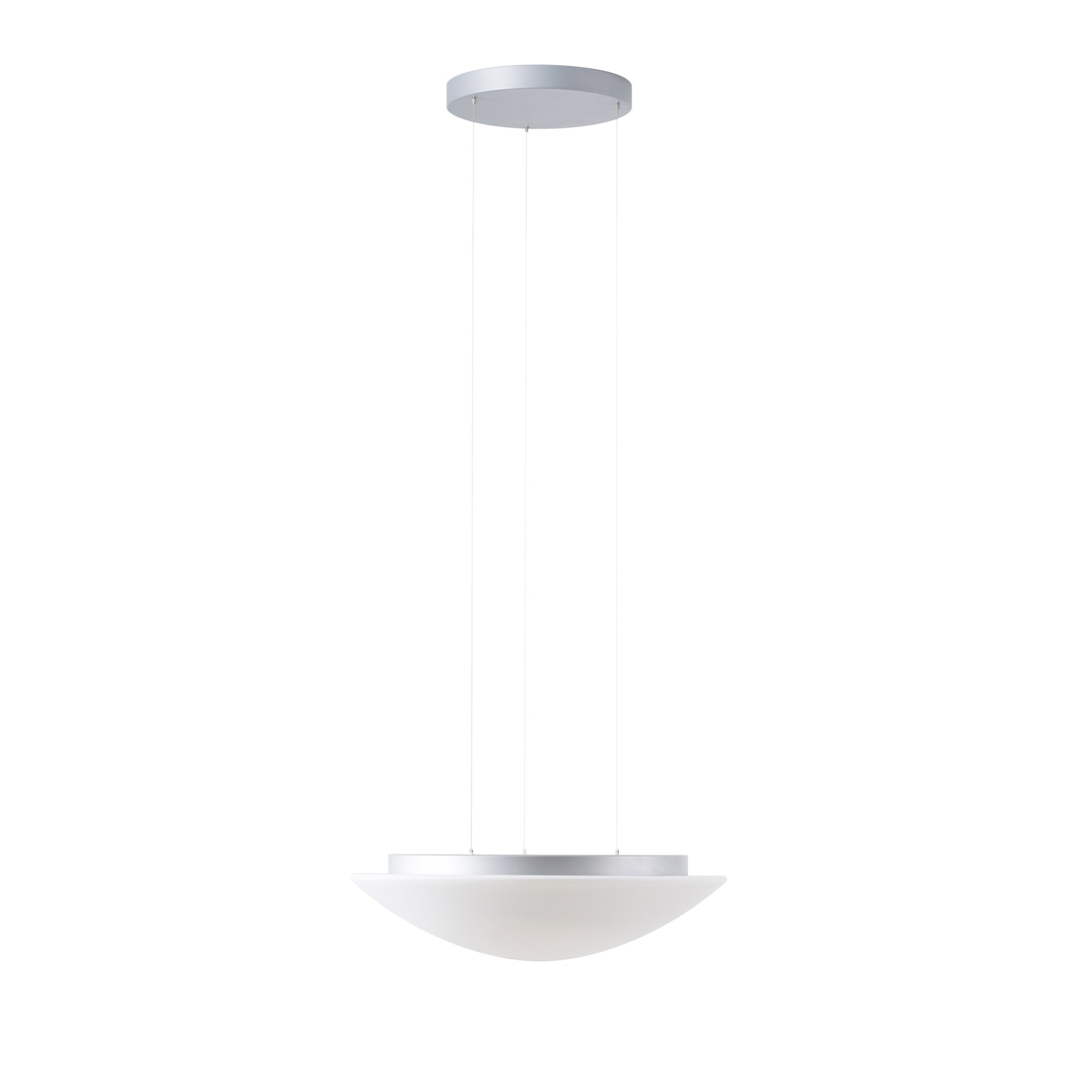 Levně OSMONT AUR67934 AURA LE5 závěsné skleněné svítidlo stříbrná / bílá IP40 4000 K 27W LED DALI