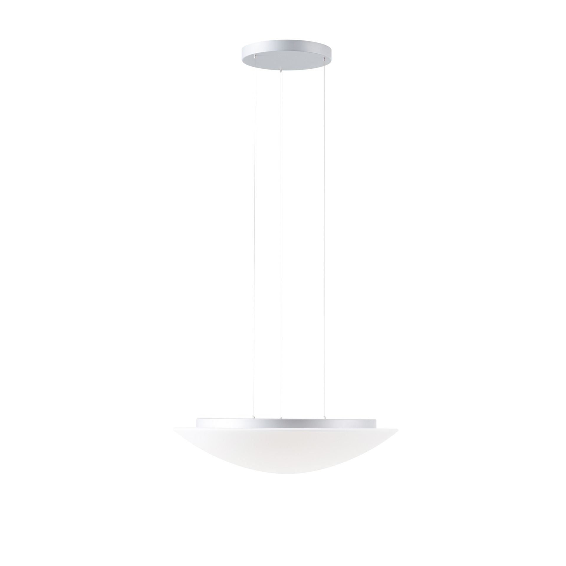 Levně OSMONT AUR67944 AURA LE9 závěsné skleněné svítidlo stříbrná / bílá IP40 4000 K 47W LED DALI