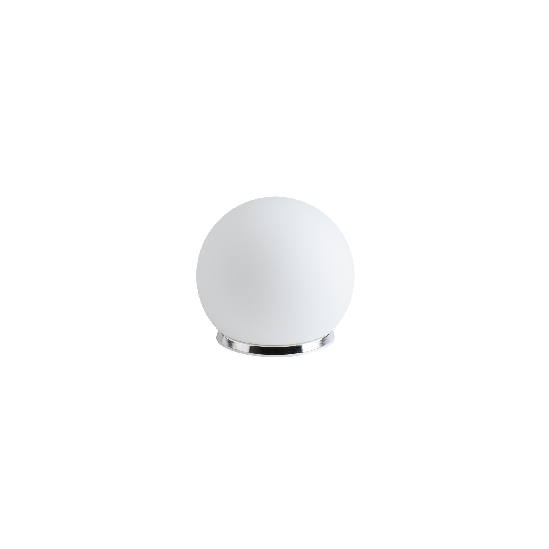 Levně OSMONT BIA50532 BIANCA 1 stolní skleněná lampa chrom / bílá IP40 25W E27