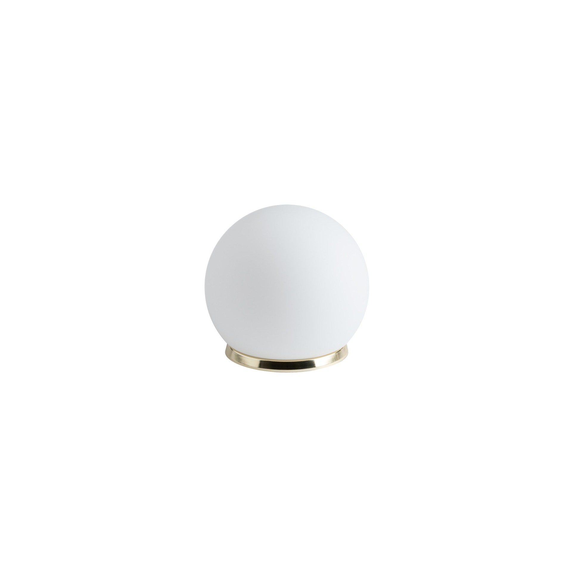 Levně OSMONT BIA50533 BIANCA 1 stolní skleněná lampa mosaz leštěná / bílá IP40 25W E27