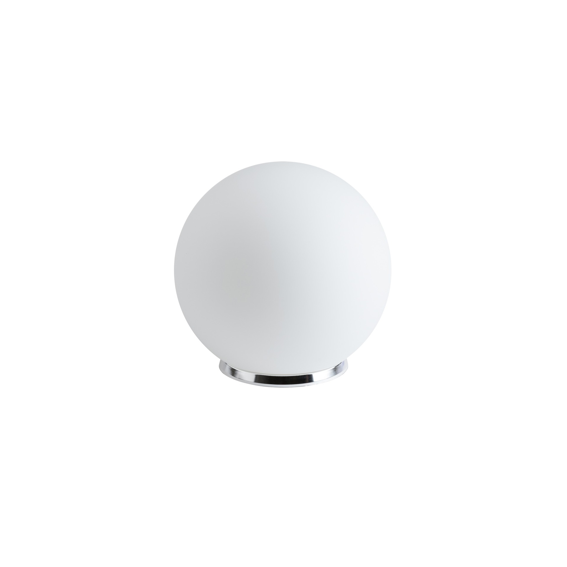 Levně OSMONT BIA50536 BIANCA 2 stolní skleněná lampa chrom / bílá IP40 40W E27