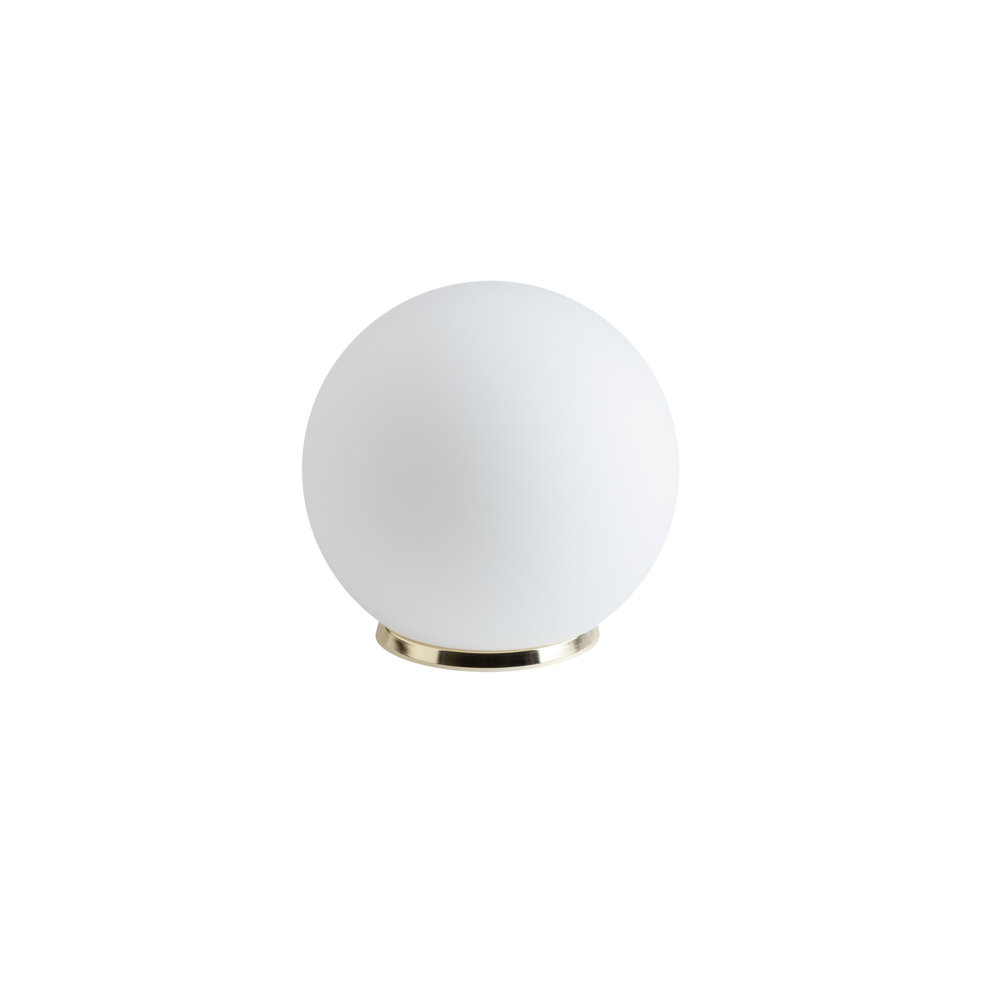 Levně OSMONT BIA50537 BIANCA 2 stolní skleněná lampa mosaz leštěná / bílá IP40 40W E27