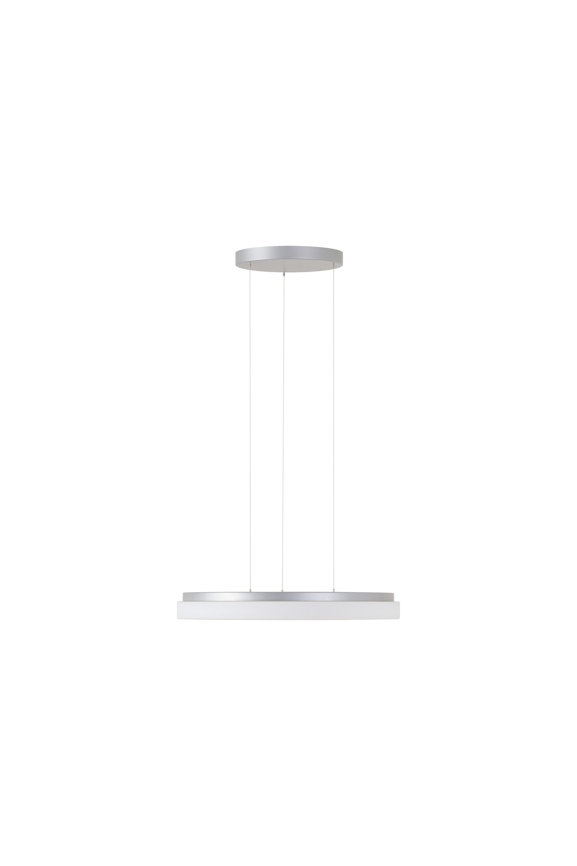 Levně OSMONT CAR66387 CARINA LE2 závěsné skleněné svítidlo stříbrná / bílá IP40 3000 K 46W LED DALI