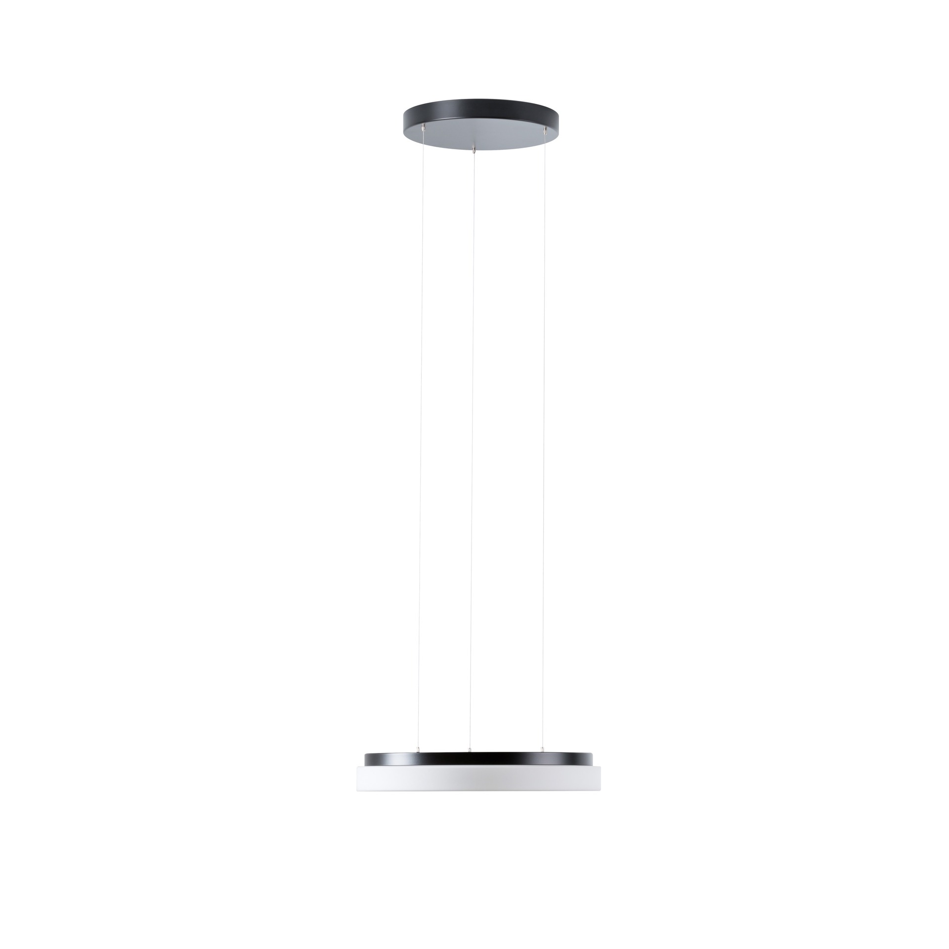 Levně OSMONT CAR66873 CARINA LE1 závěsné skleněné svítidlo černá / bílá IP40 4000 K 24W LED DALI