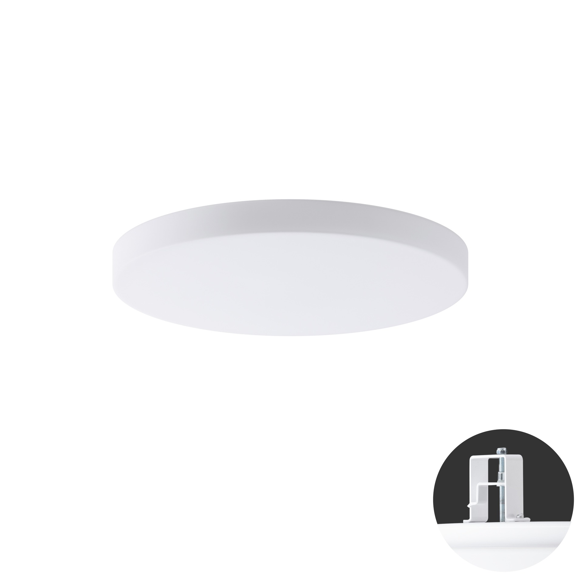 Levně OSMONT CAR67602 CARINA V1 stropní/nástěnné skleněné polovestavné svítidlo bílá IP44 4000 K 24W LED DALI