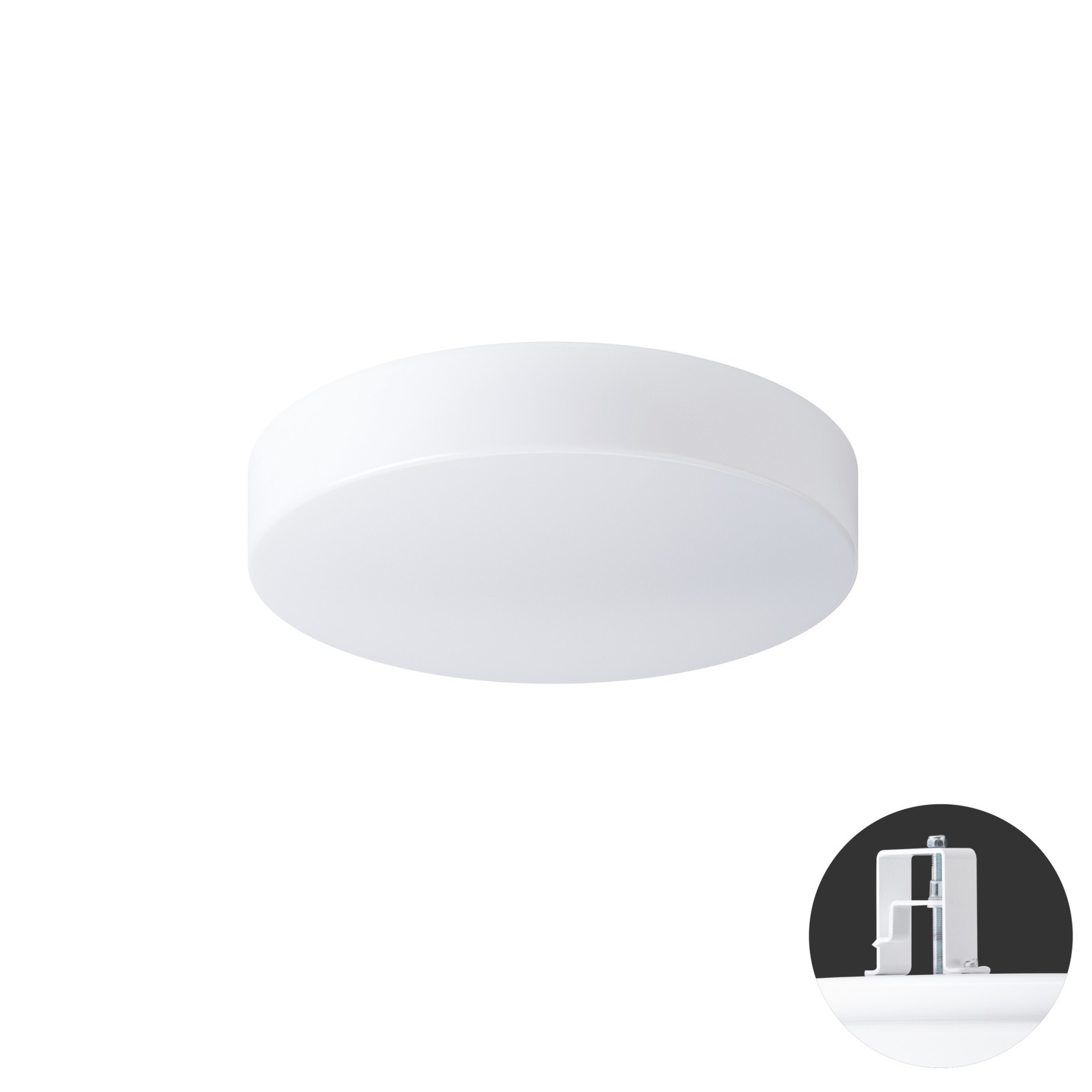 Levně OSMONT DEL63116 DELIA V1 stropní/nástěnné plastové polovestavné svítidlo bílá IP44 2700-6500 K 18W LED