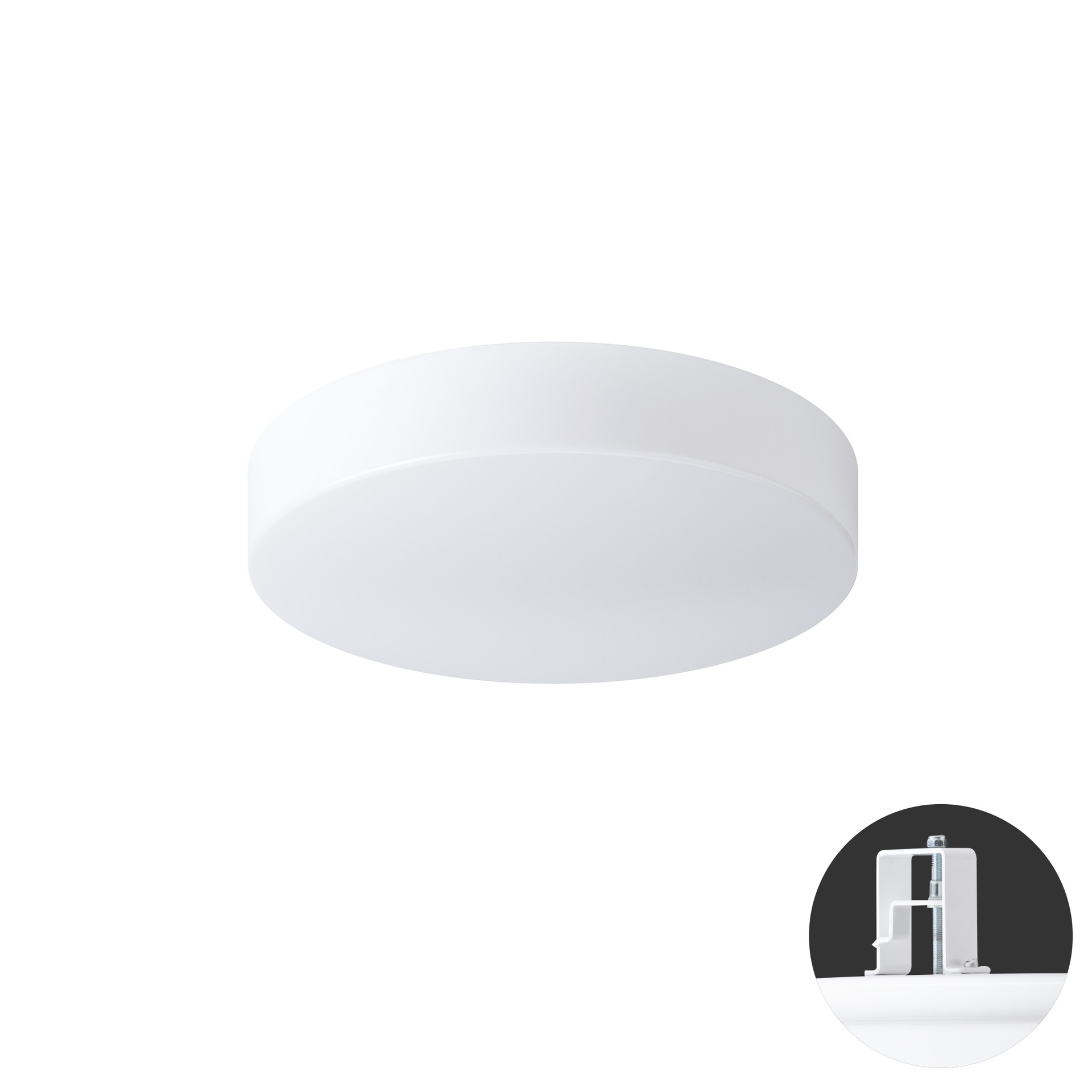 Levně OSMONT DEL63176 DELIA V1 stropní/nástěnné plastové polovestavné svítidlo bílá IP44 2700-6500 K 18W LED