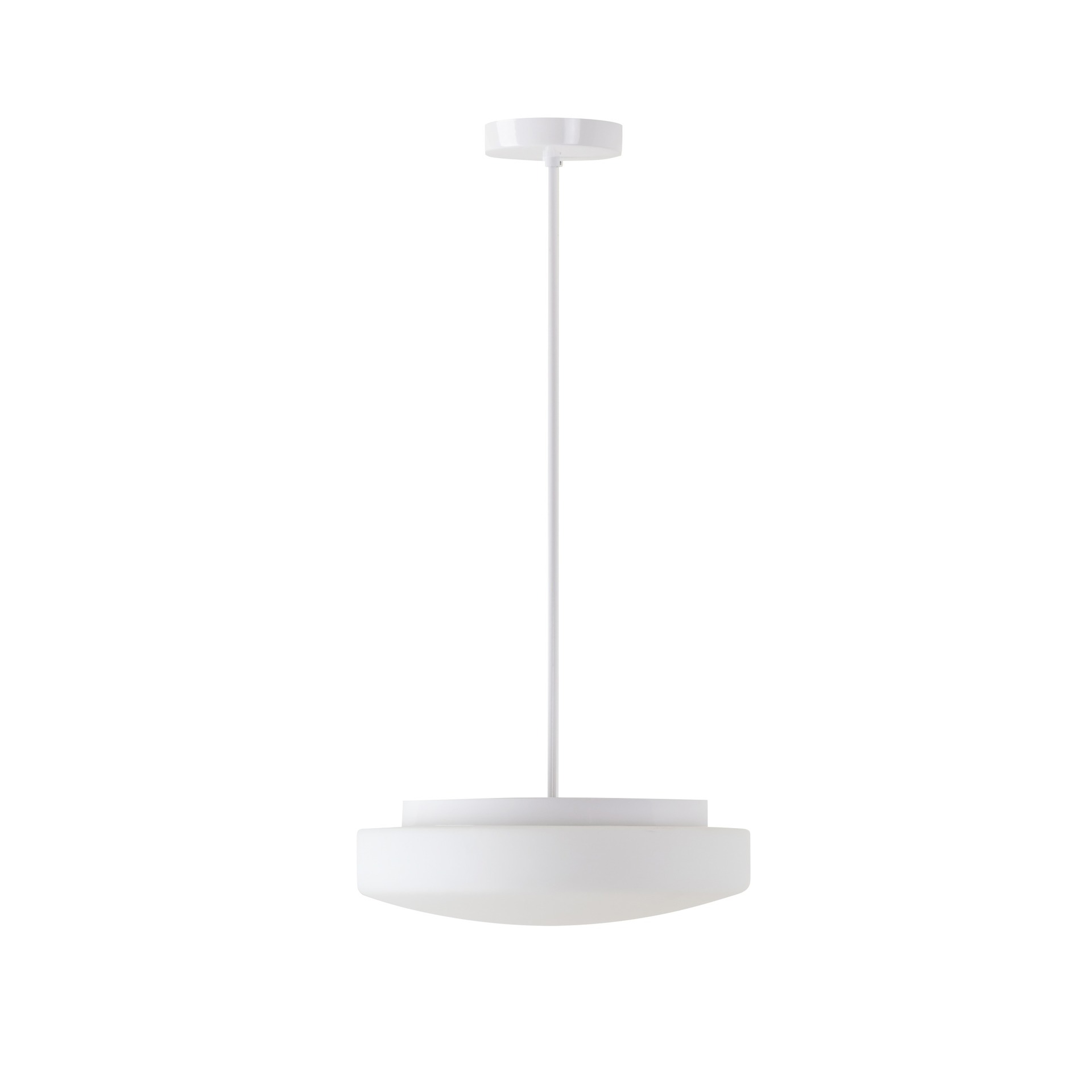 Levně OSMONT EDN54091 EDNA P3 závěsné skleněné svítidlo bílá IP40 2x75W E27