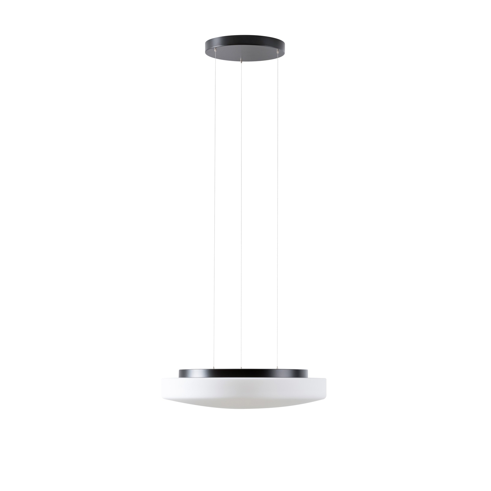 Levně OSMONT EDN67954 EDNA LE5 závěsné skleněné svítidlo černá / bílá IP40 4000 K 27W LED DALI