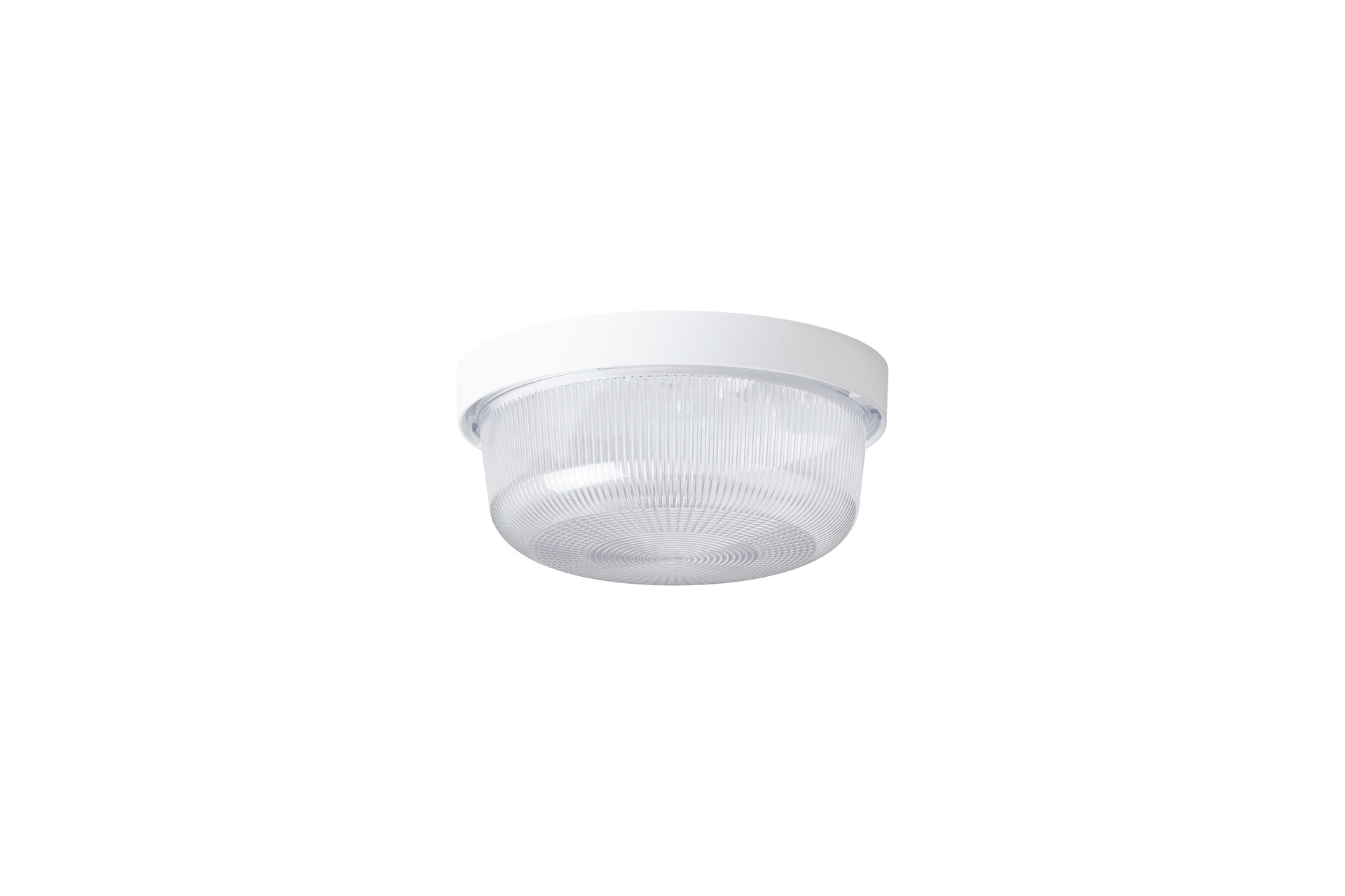 Levně OSMONT ELE50004 ELEKTRA 3 stropní/nástěnné průmyslové plastové svítidlo bílá / čirá IP54 60W E27