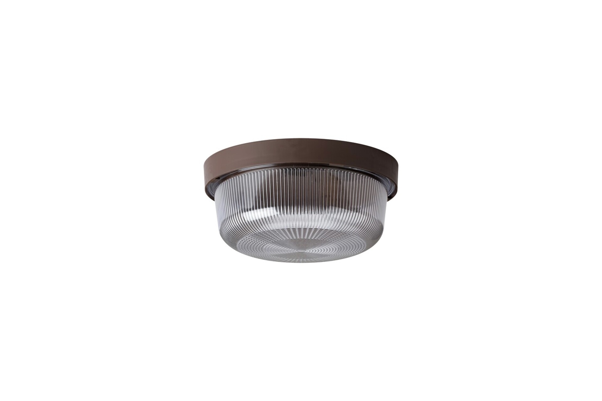 Levně OSMONT ELE50008 ELEKTRA 3 stropní/nástěnné průmyslové plastové svítidlo hnědá / čirá IP54 60W E27