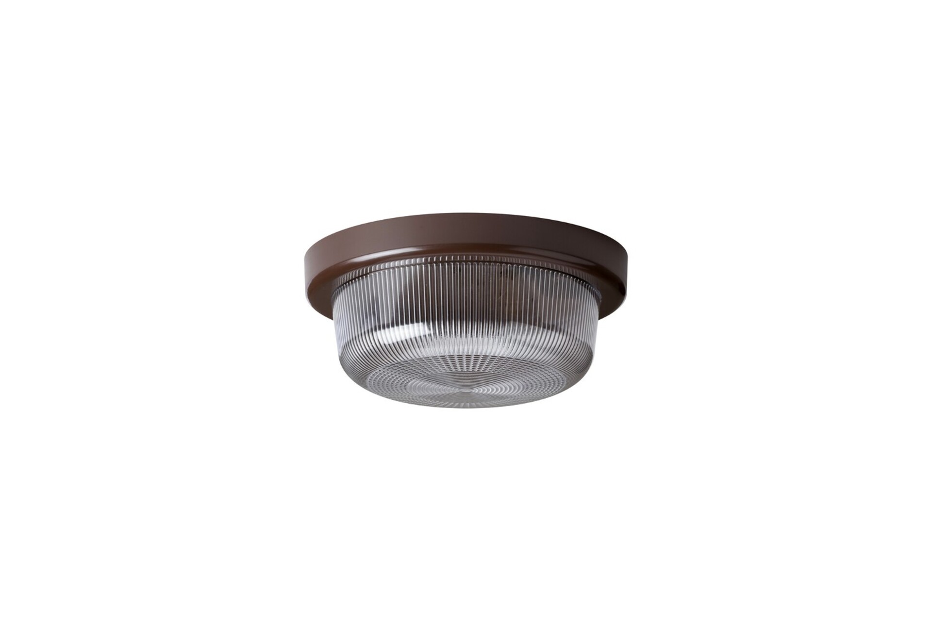 Levně OSMONT ELE50016 ELEKTRA 3 L stropní/nástěnné průmyslové plastové svítidlo hnědá / čirá IP54 60W E27