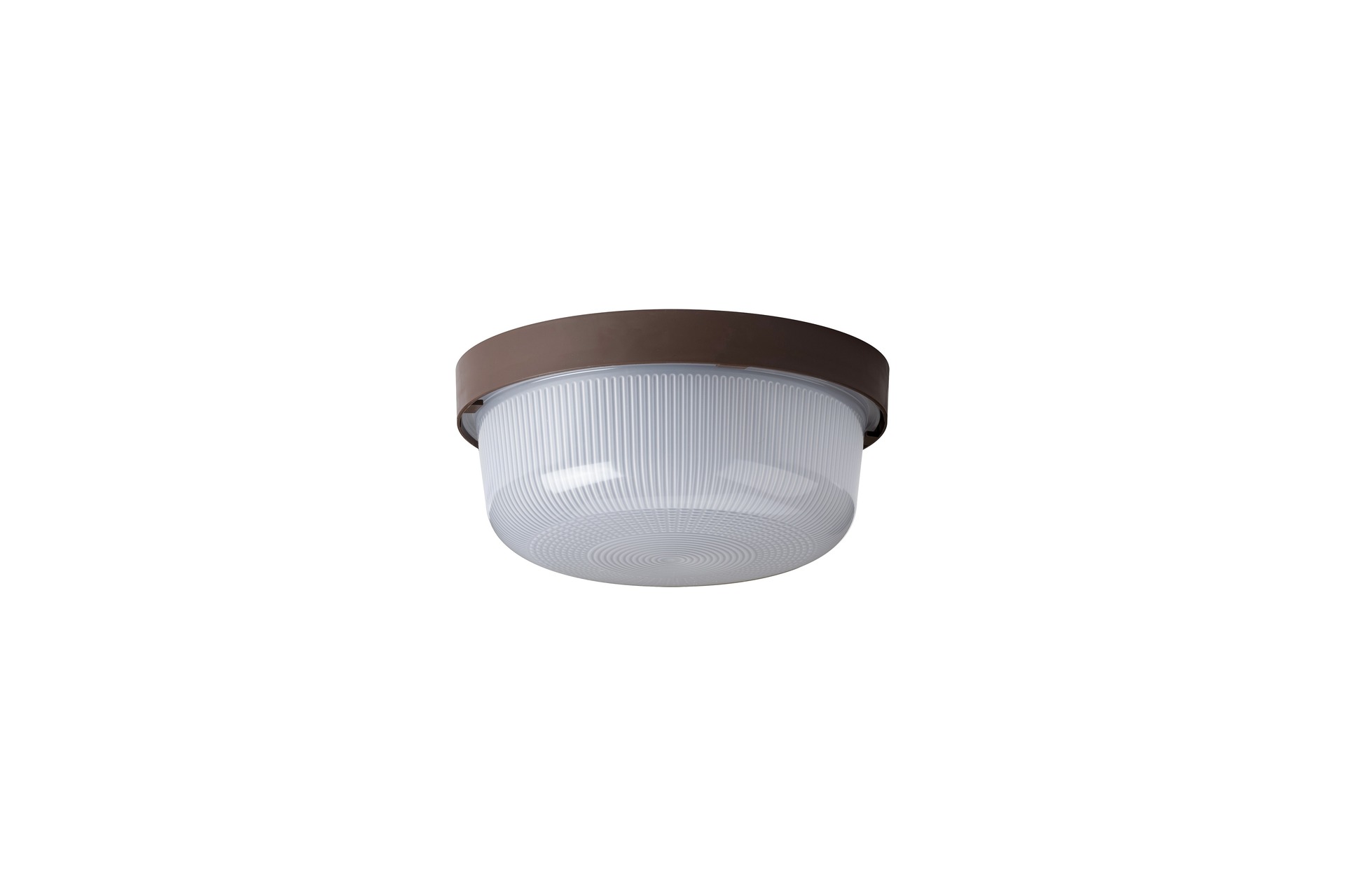 Levně OSMONT ELE50121 ELEKTRA 3 stropní/nástěnné průmyslové plastové svítidlo hnědá / bílá IP54 3000 K 8W LED