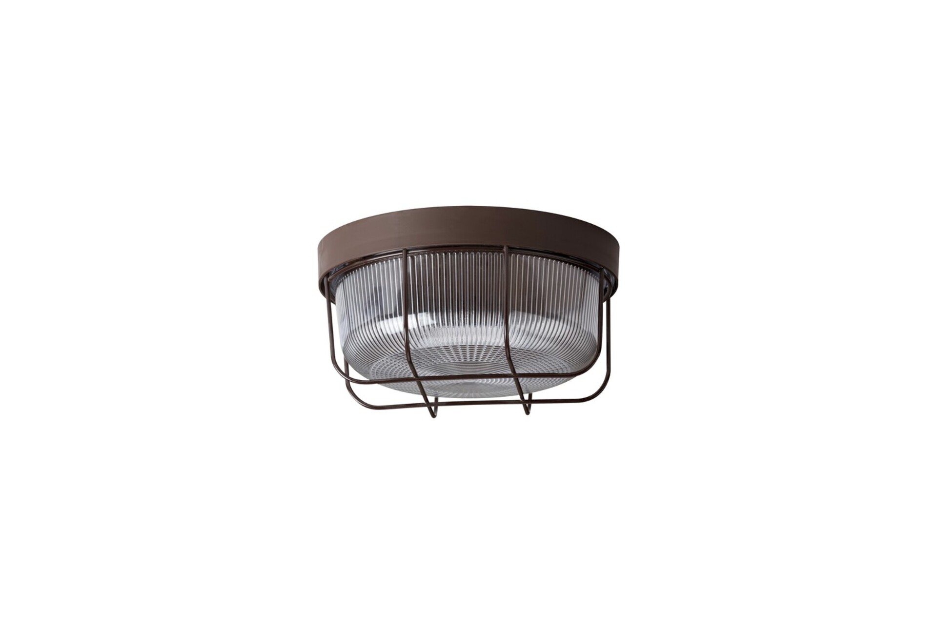 Levně OSMONT ELE57242 ELEKTRA 3 K stropní/nástěnné průmyslové plastové svítidlo hnědá / bílá IP54 3000 K 8W LED
