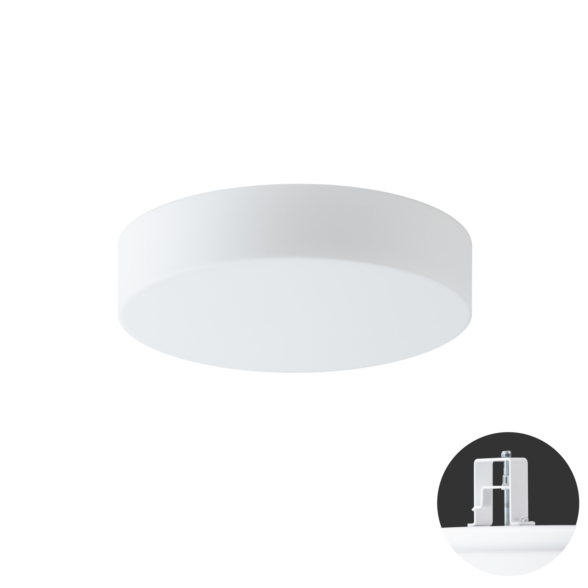 Levně OSMONT ELS59883 ELSA V2 stropní/nástěnné skleněné polovestavné svítidlo bílá IP44 4000 K 11W LED DALI HF