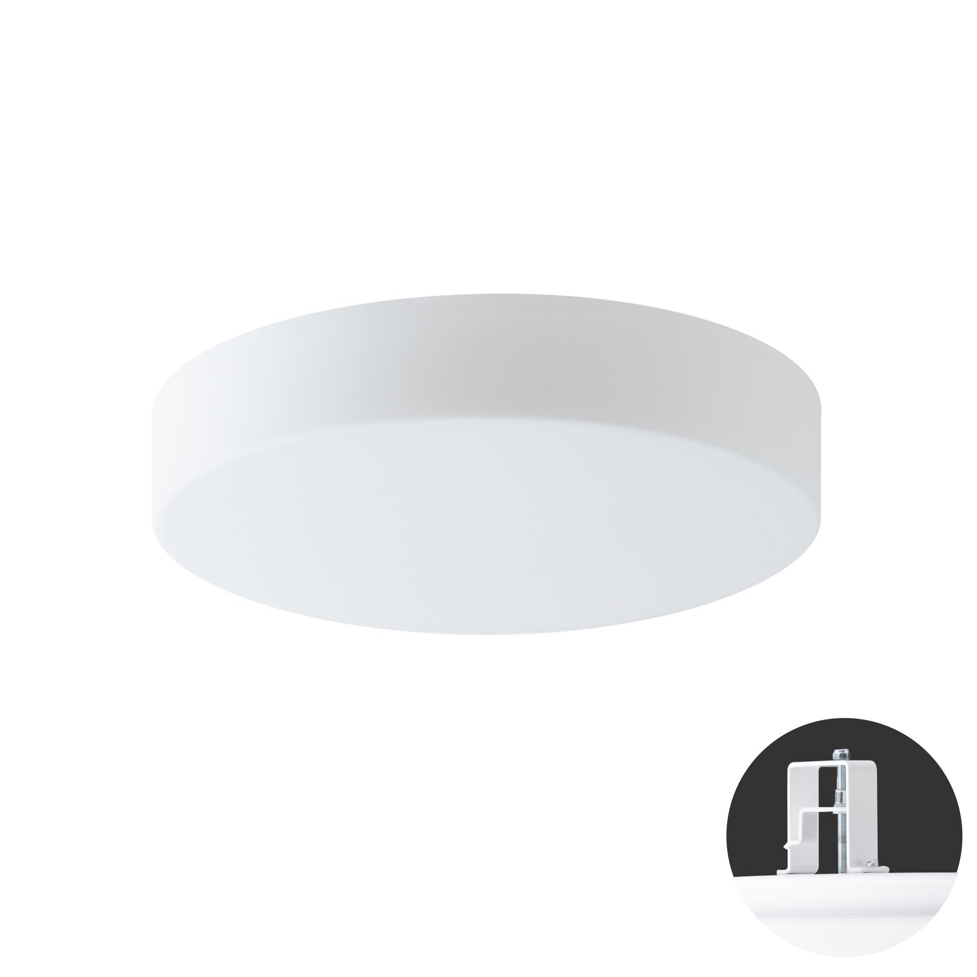 Levně OSMONT ELS68121 ELSA V3 stropní/nástěnné skleněné polovestavné svítidlo bílá IP44 3000 K 14W LED DALI