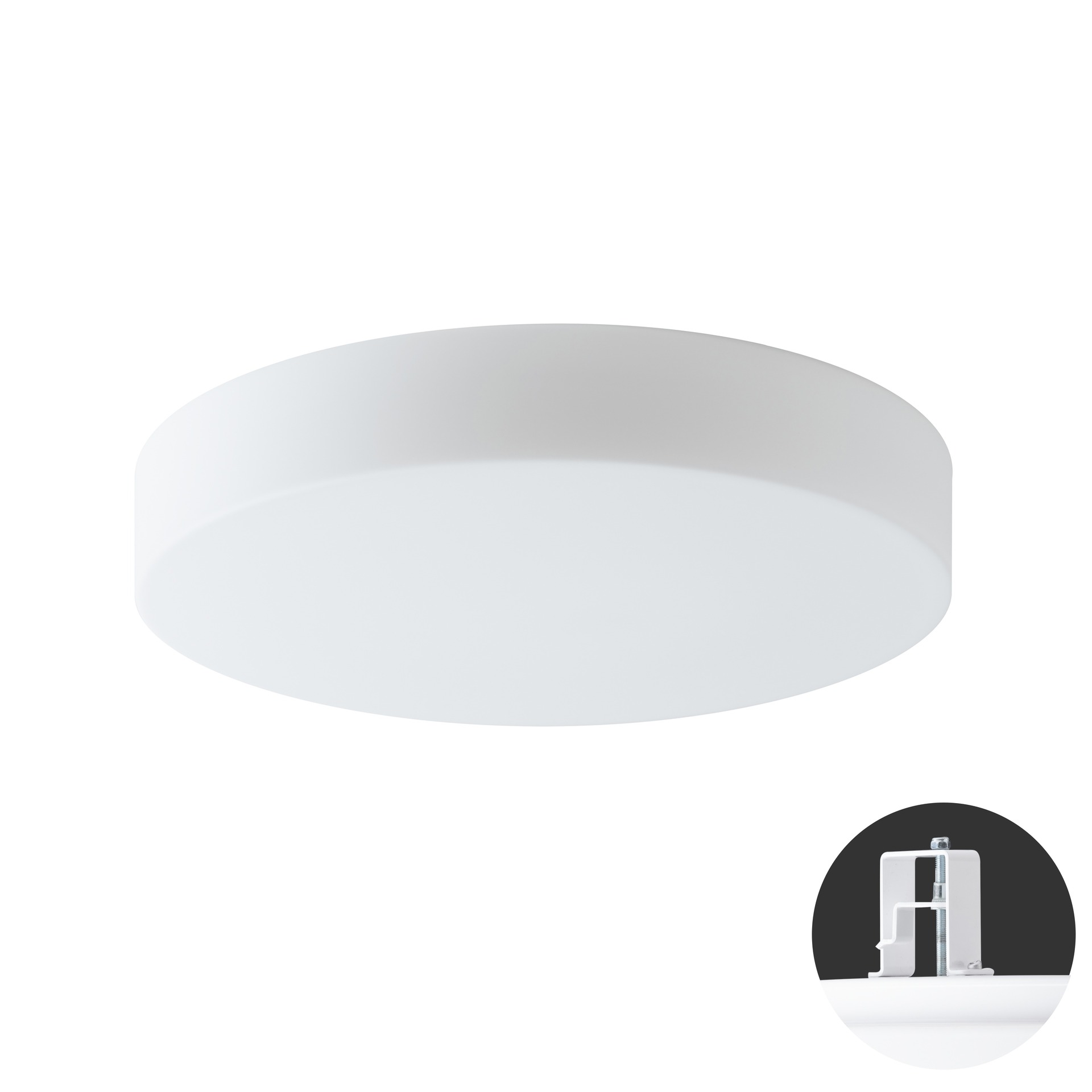 Levně OSMONT ELS68134 ELSA V4 stropní/nástěnné skleněné polovestavné svítidlo bílá IP44 3000 K 19W LED DALI HF