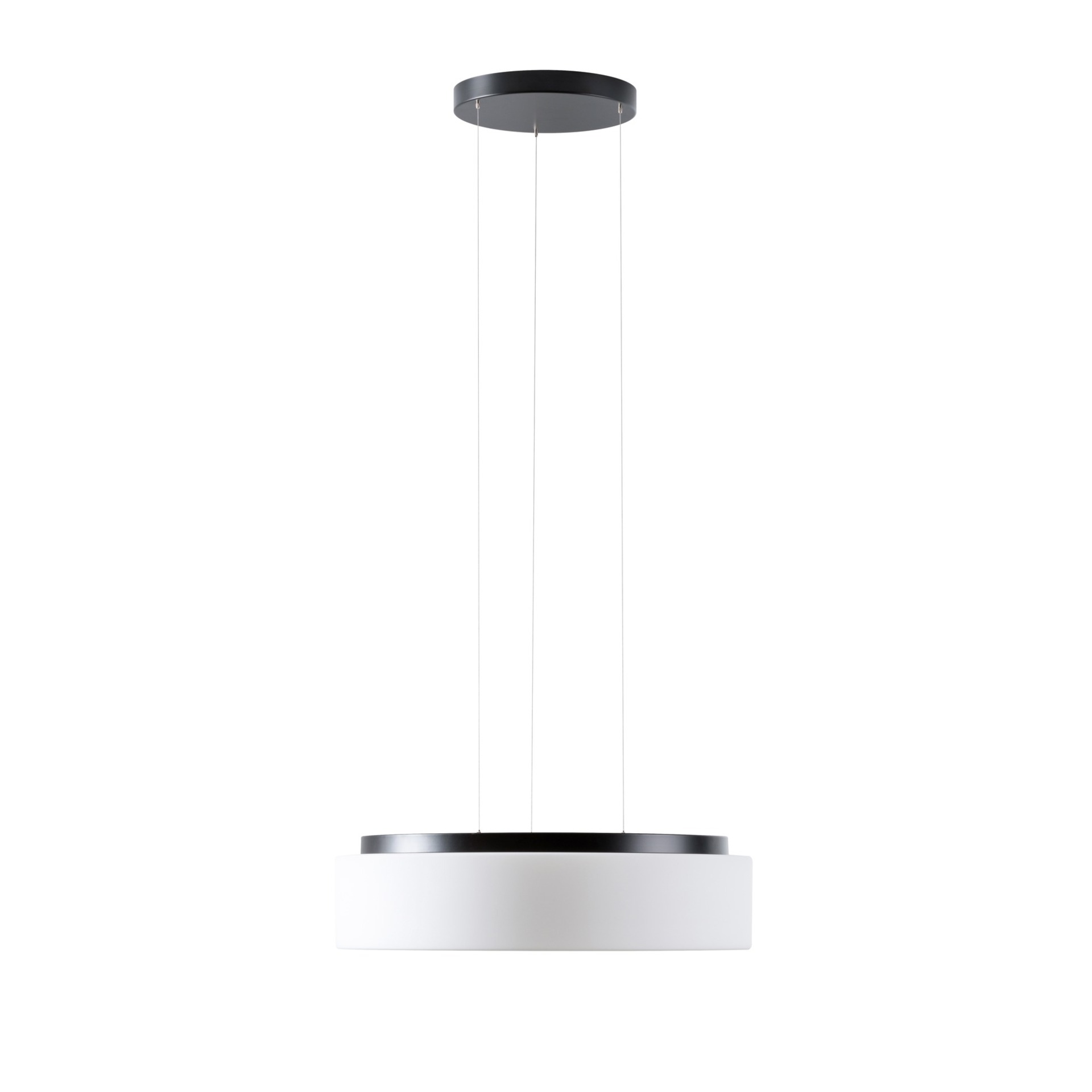 Levně OSMONT ERI67411 ERIS LE4 závěsné skleněné svítidlo černá / bílá IP40 3000 K 47W LED DALI