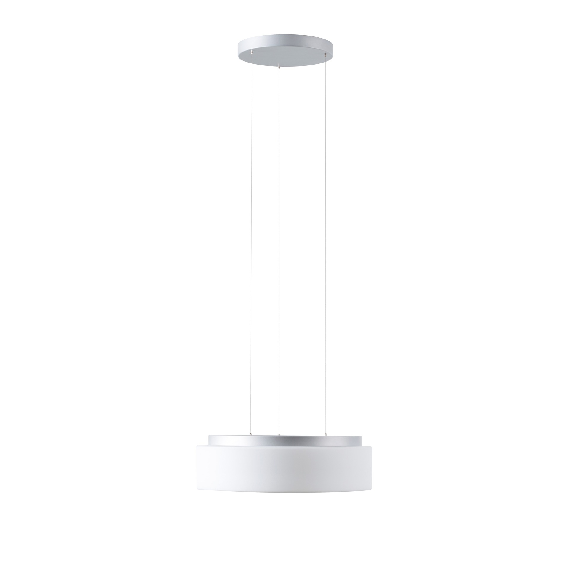 Levně OSMONT ERI67889 ERIS LE3 závěsné skleněné svítidlo stříbrná / bílá IP40 4000 K 27W LED DALI