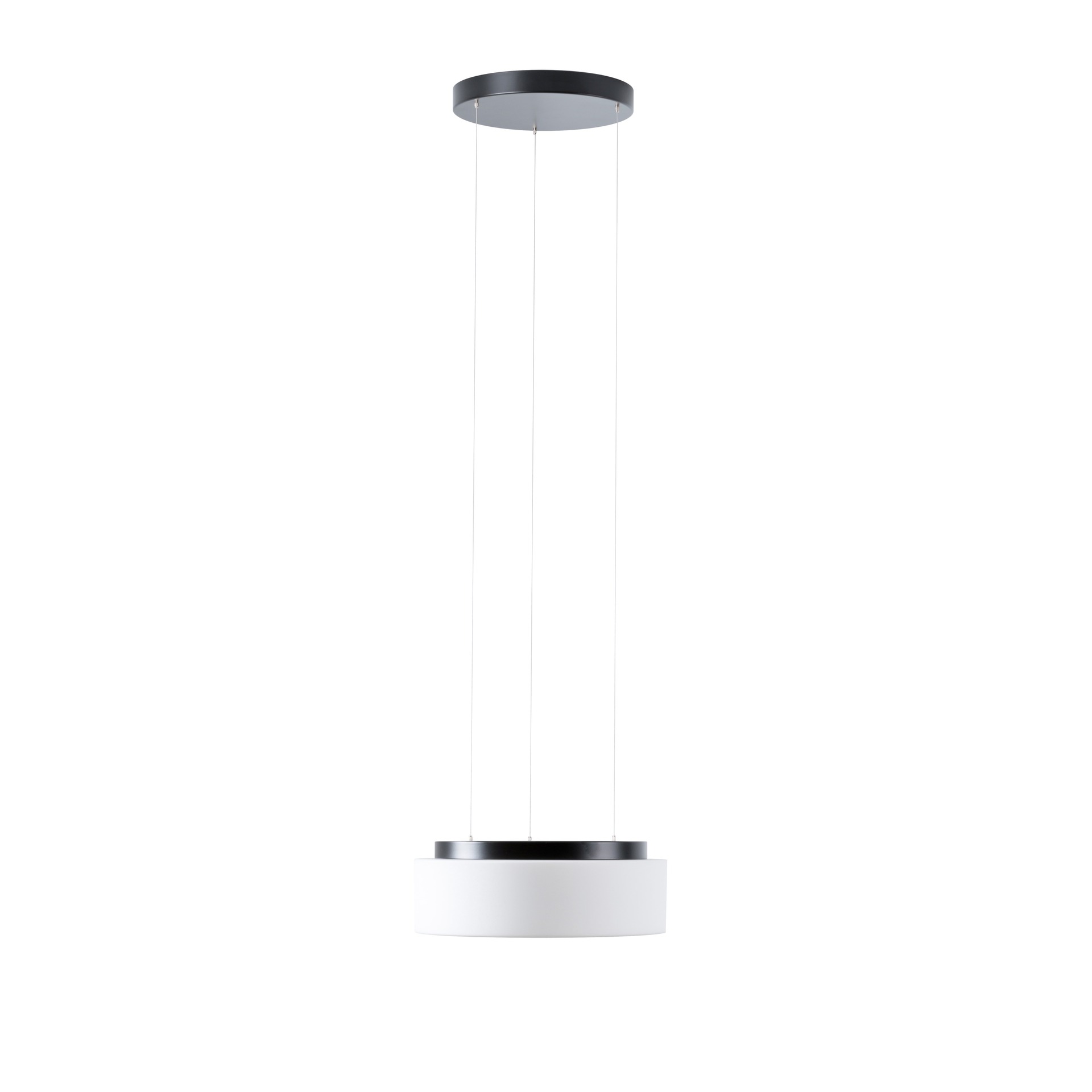 Levně OSMONT ERI70423 ERIS LE2 závěsné skleněné svítidlo černá / bílá IP40 3000 K 19W LED DALI