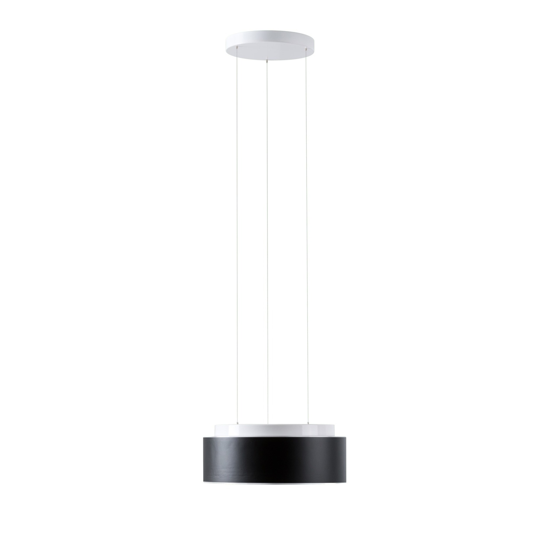 Levně OSMONT ERI70924 ERIS LEC2 závěsné skleněné svítidlo bílá / bílo - černá IP40 4000 K 14W LED DALI