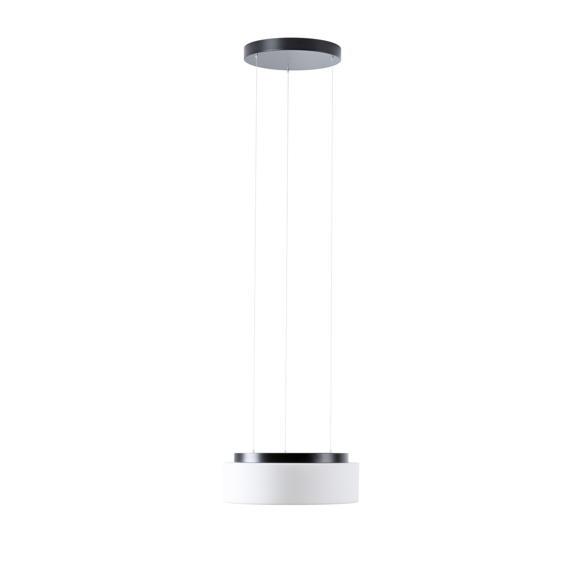 Levně OSMONT ERI71340 ERIS LE2 závěsné skleněné svítidlo černá / bílá IP40 3000/4000 K 14W LED DALI