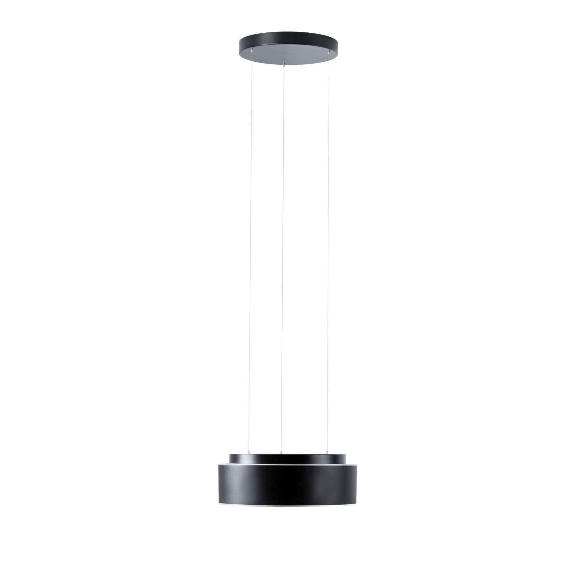 Levně OSMONT ERI71356 ERIS LEC2 závěsné skleněné svítidlo černá / bílo - černá IP40 3000/4000 K 14W LED DALI