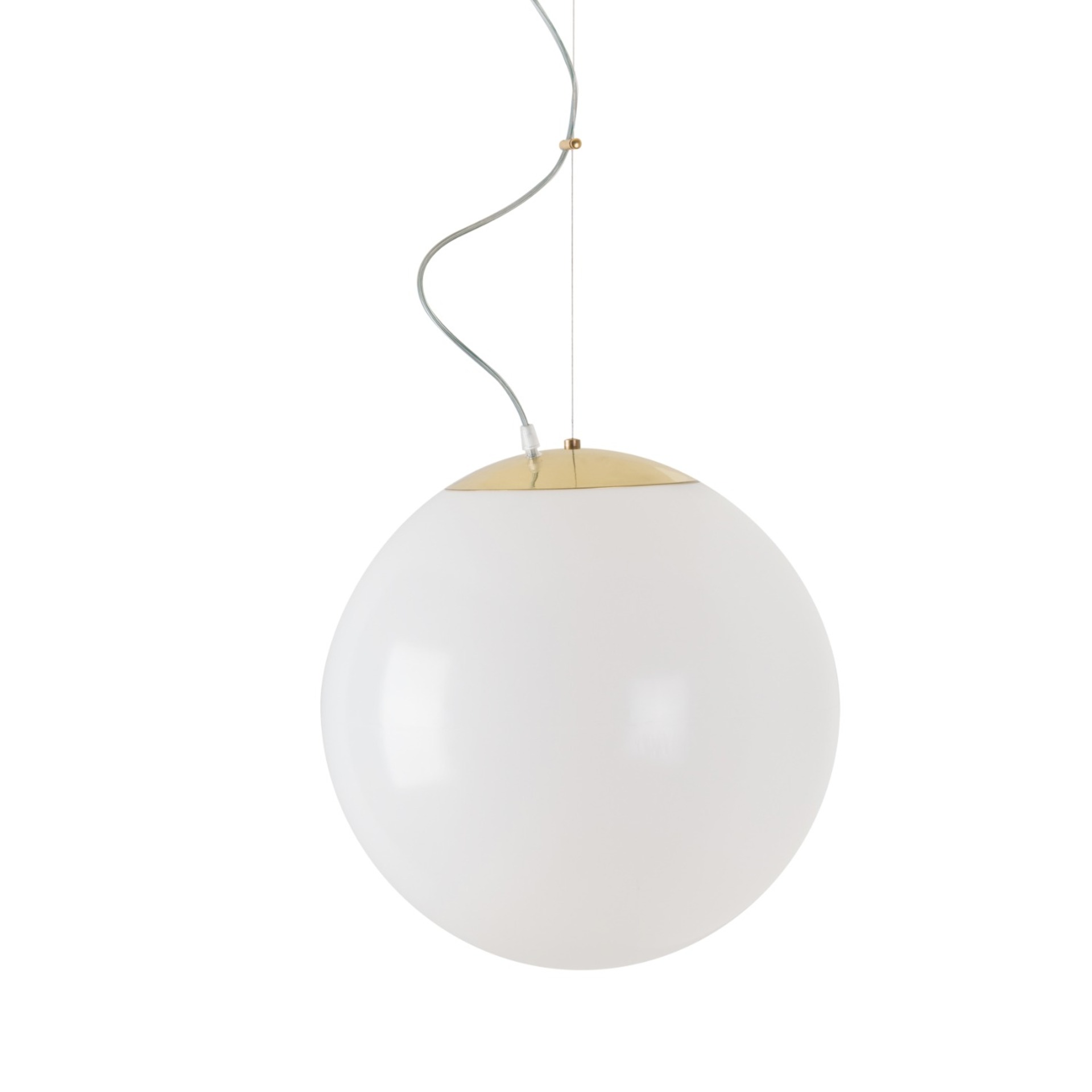 Levně OSMONT ISI63010 ISIS L3 HP závěsné plastové svítidlo mosaz leštěná / bílá IP40 3000 K 52W LED DALI