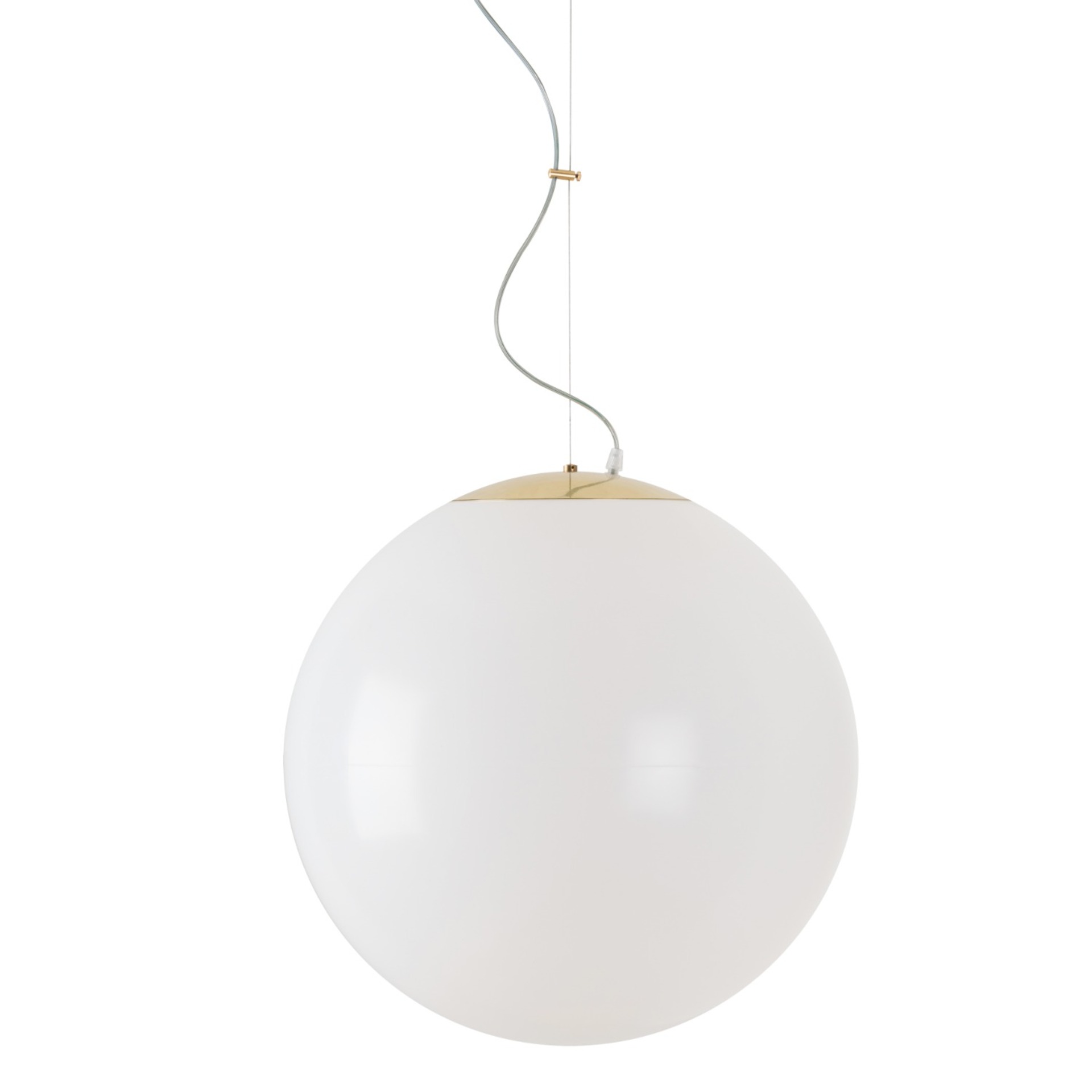 Levně OSMONT ISI63530 ISIS L4 HP závěsné plastové svítidlo mosaz leštěná / bílá IP40 4000 K 58W LED DALI